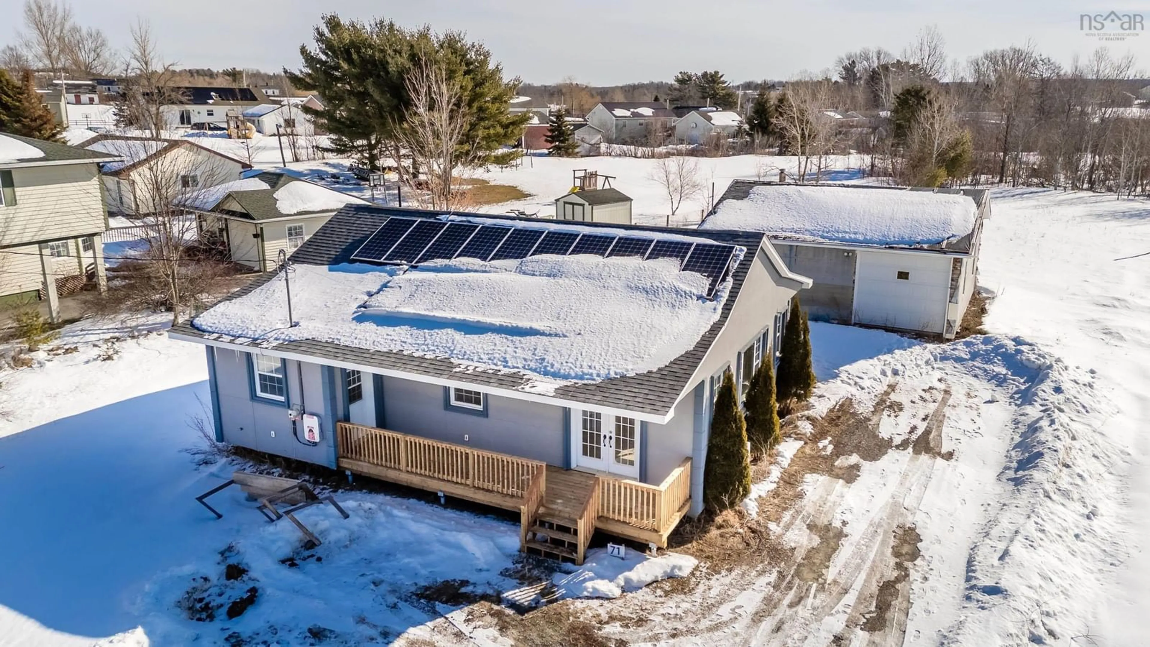 A pic from outside/outdoor area/front of a property/back of a property/a pic from drone, building for 71 Three Mile Plains Cross Rd, Three Mile Plains Nova Scotia B0N 2T0