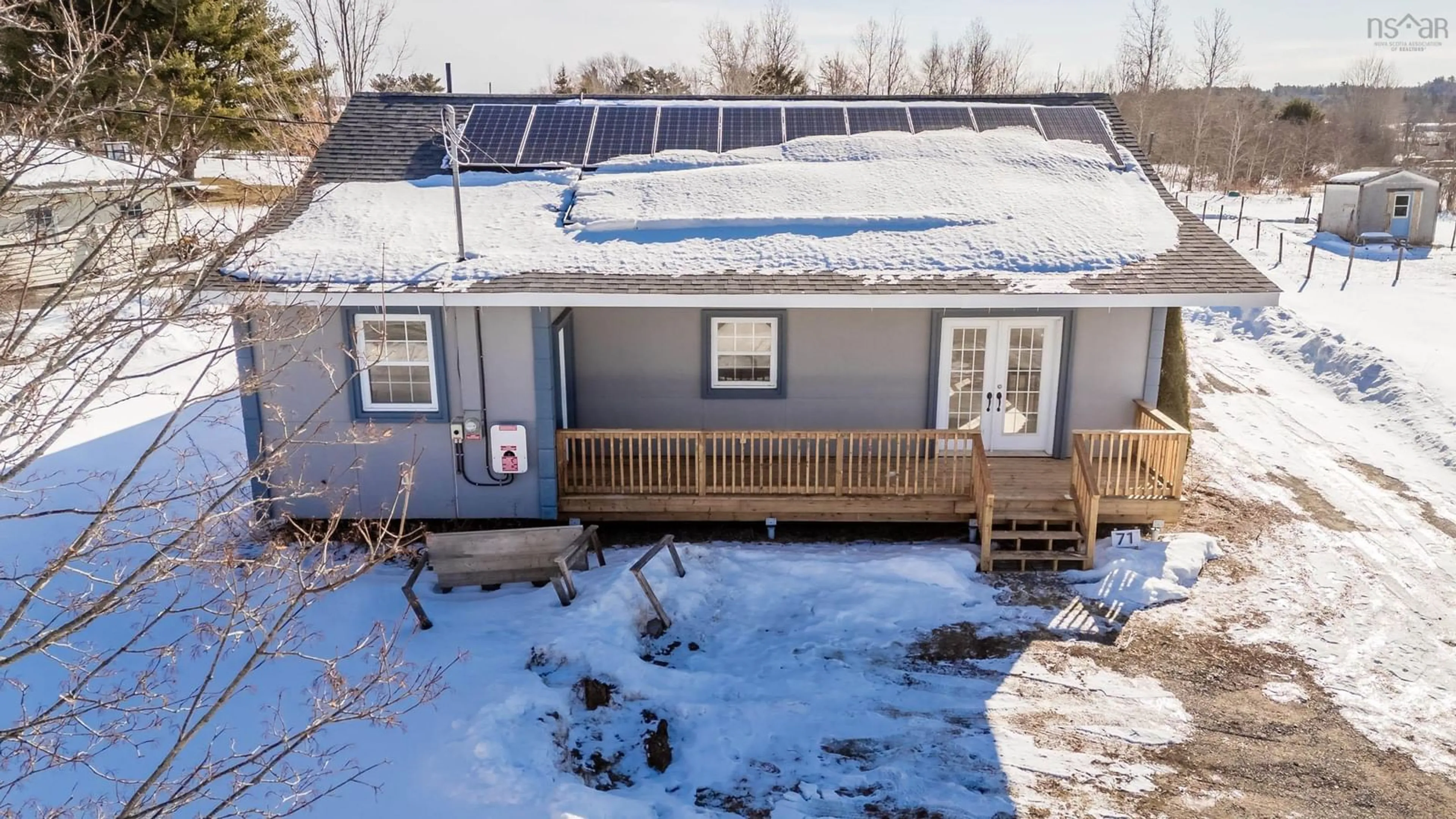 A pic from outside/outdoor area/front of a property/back of a property/a pic from drone, building for 71 Three Mile Plains Cross Rd, Three Mile Plains Nova Scotia B0N 2T0