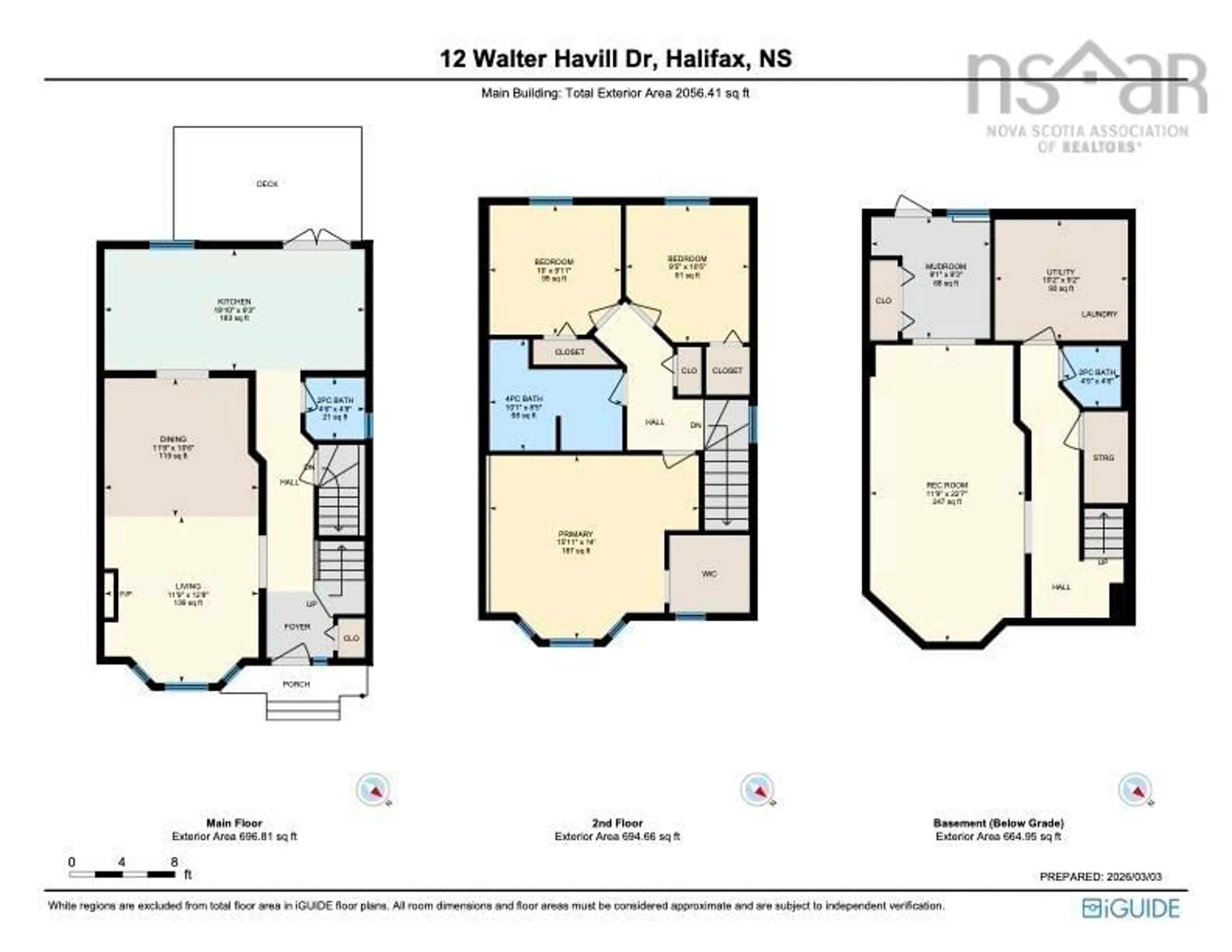 Floor plan for 12 Walter Havill Dr, Halifax Nova Scotia B3N 3H5