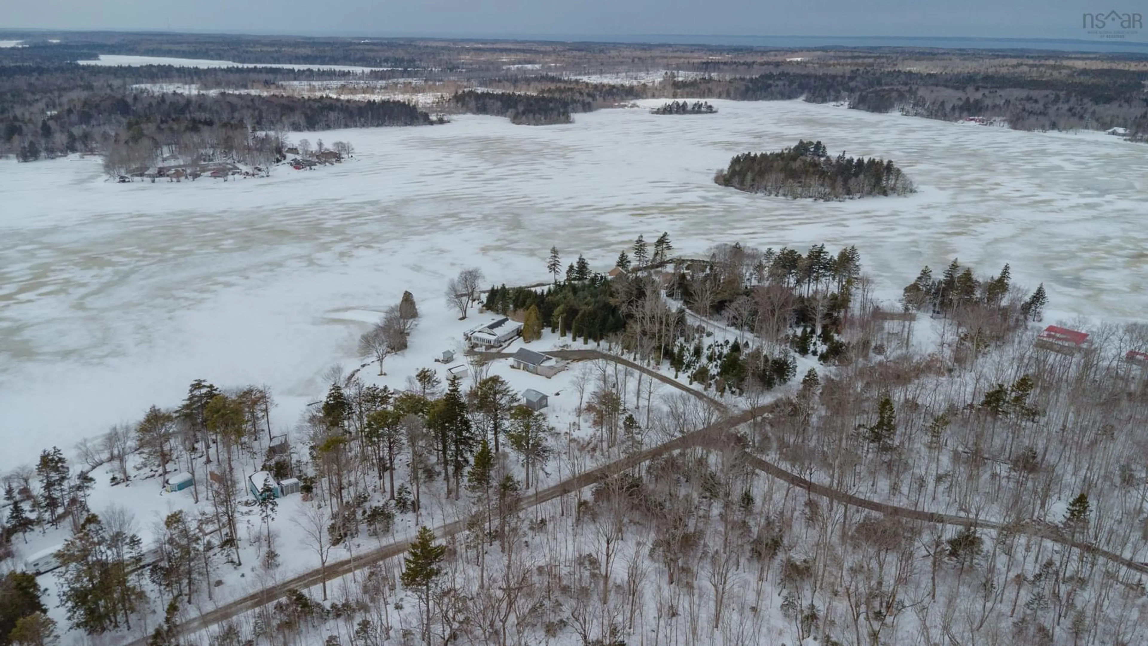 A pic from outside/outdoor area/front of a property/back of a property/a pic from drone, water/lake/river/ocean view for 267 Victor Lake Estates Rd, Church Point Nova Scotia B0W 1M0
