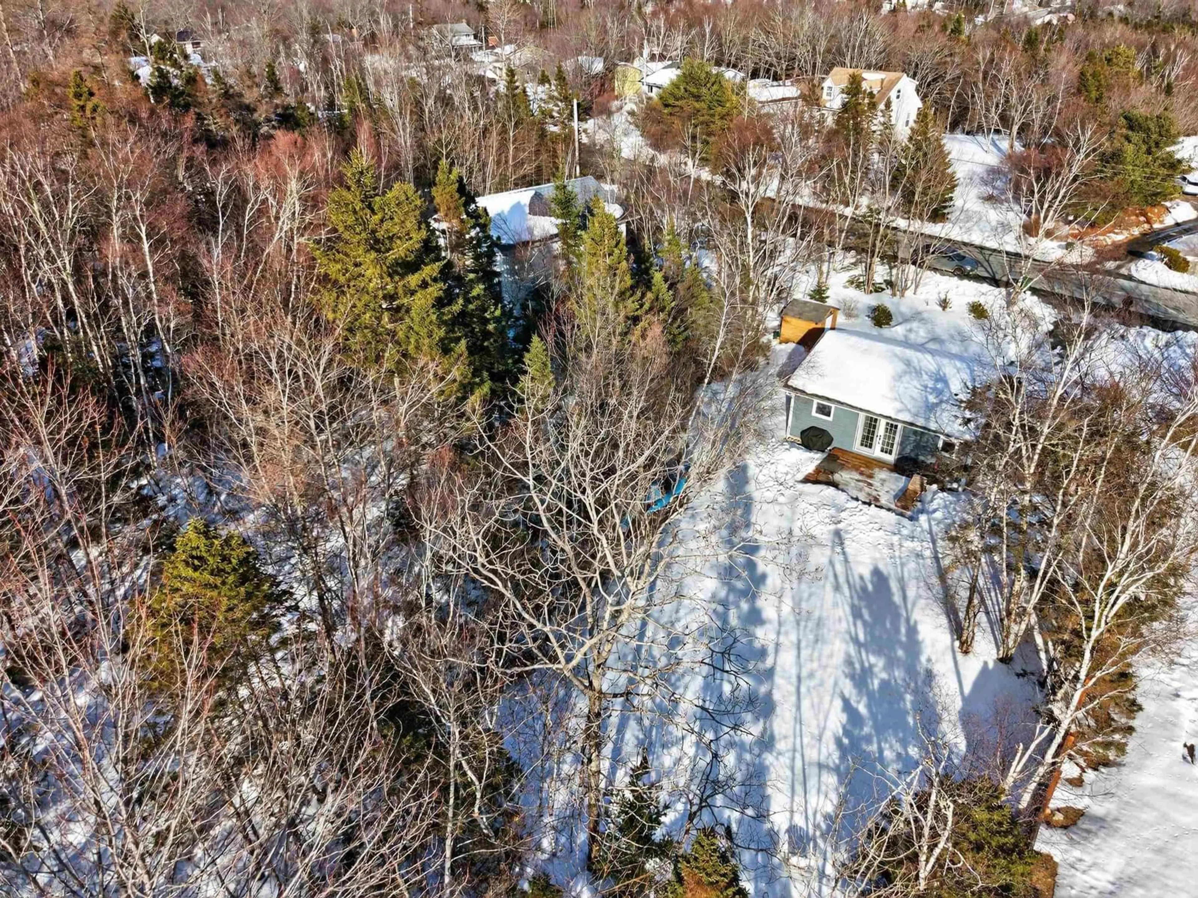 A pic from outside/outdoor area/front of a property/back of a property/a pic from drone, forest/trees view for 27 Glory Ave, Hubley Nova Scotia B3Z 0B7