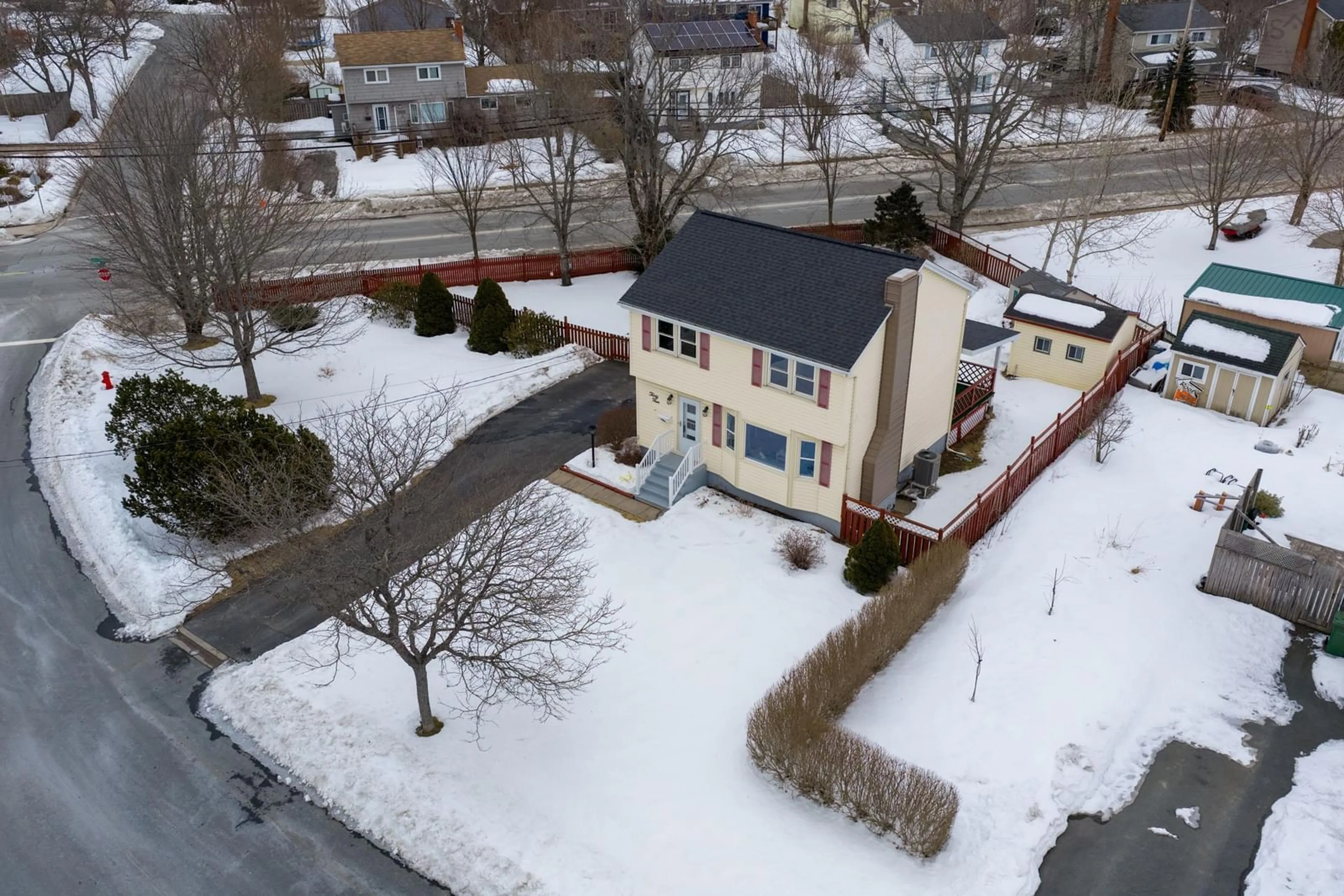 A pic from outside/outdoor area/front of a property/back of a property/a pic from drone, street for 34 Langley Ave, Dartmouth Nova Scotia B2W 2Y6