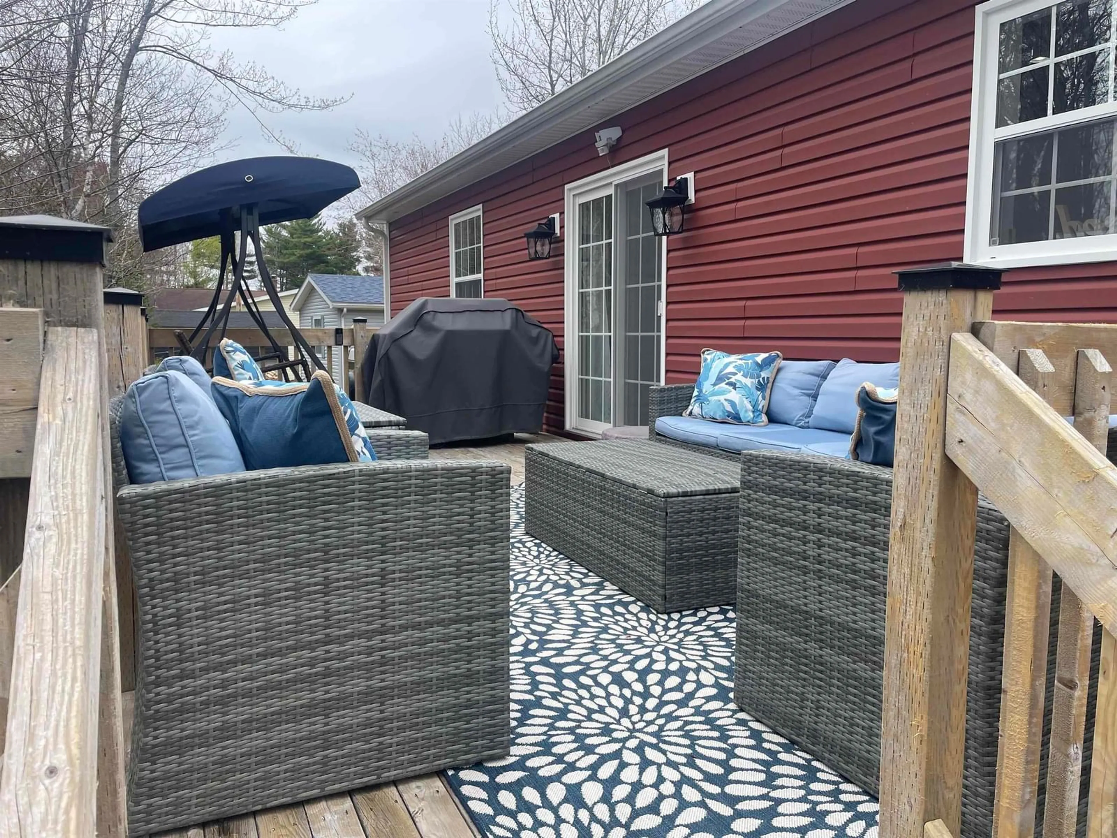 Patio, water/lake/river/ocean view for 1599 Lake Rd, Sandy Point Nova Scotia B0T 1W0