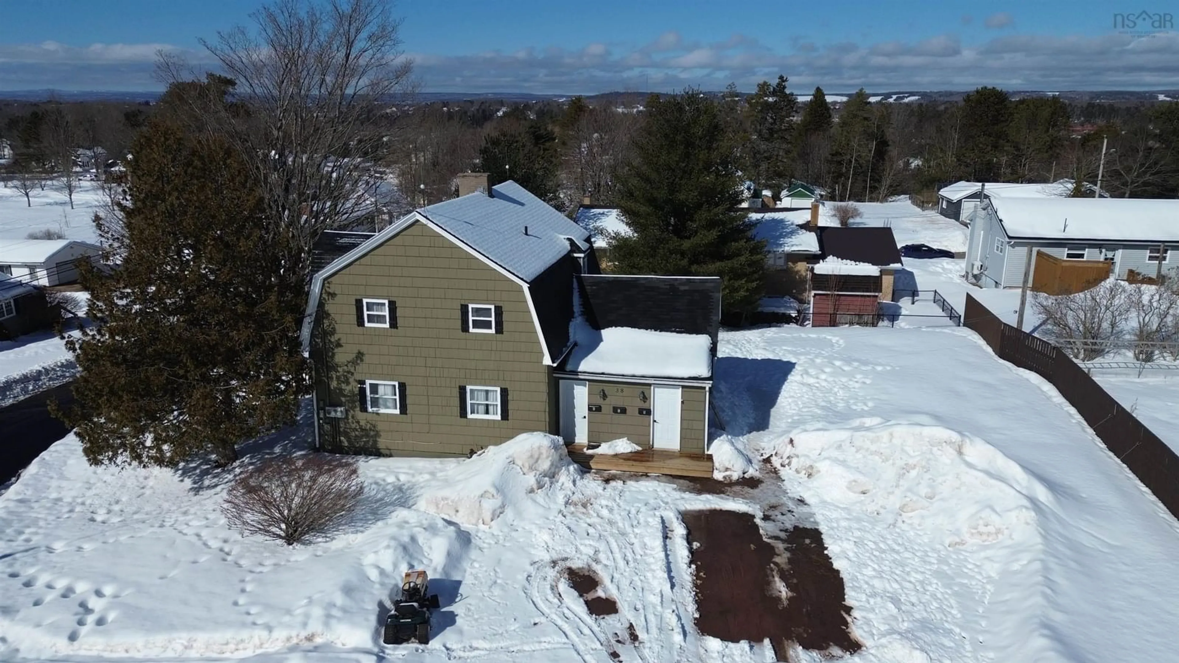 A pic from outside/outdoor area/front of a property/back of a property/a pic from drone, unknown for 38 Miller Rd, Salmon River Nova Scotia B2N 4Z1