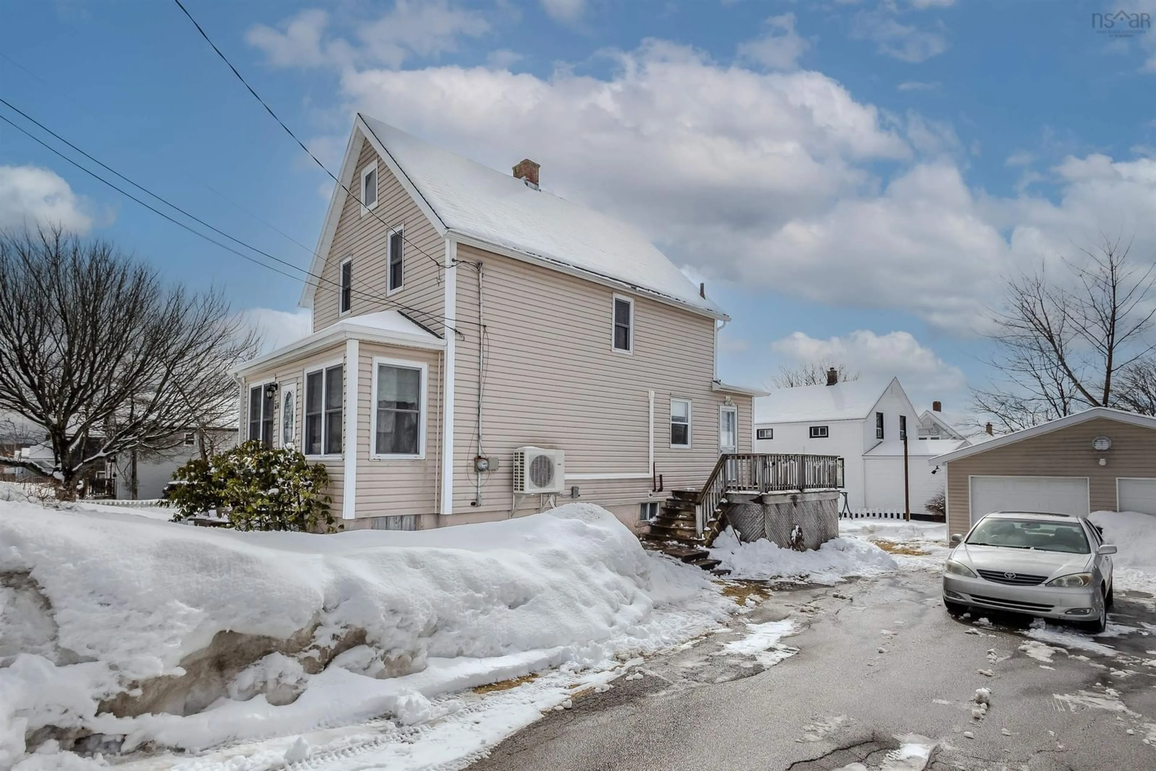 A pic from outside/outdoor area/front of a property/back of a property/a pic from drone, street for 258 Terrace St, Sydney Nova Scotia B1P 2M2