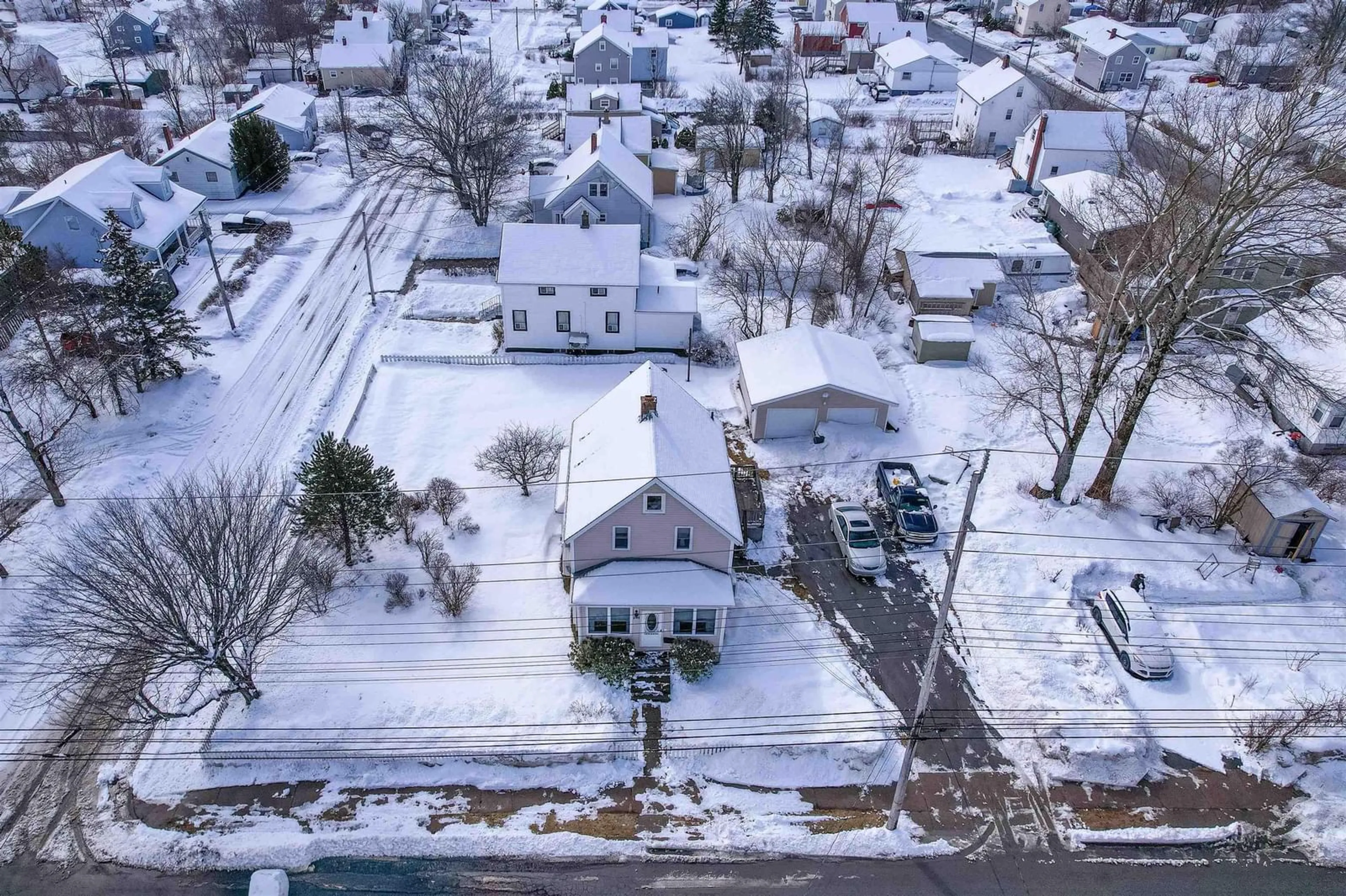 A pic from outside/outdoor area/front of a property/back of a property/a pic from drone, street for 258 Terrace St, Sydney Nova Scotia B1P 2M2