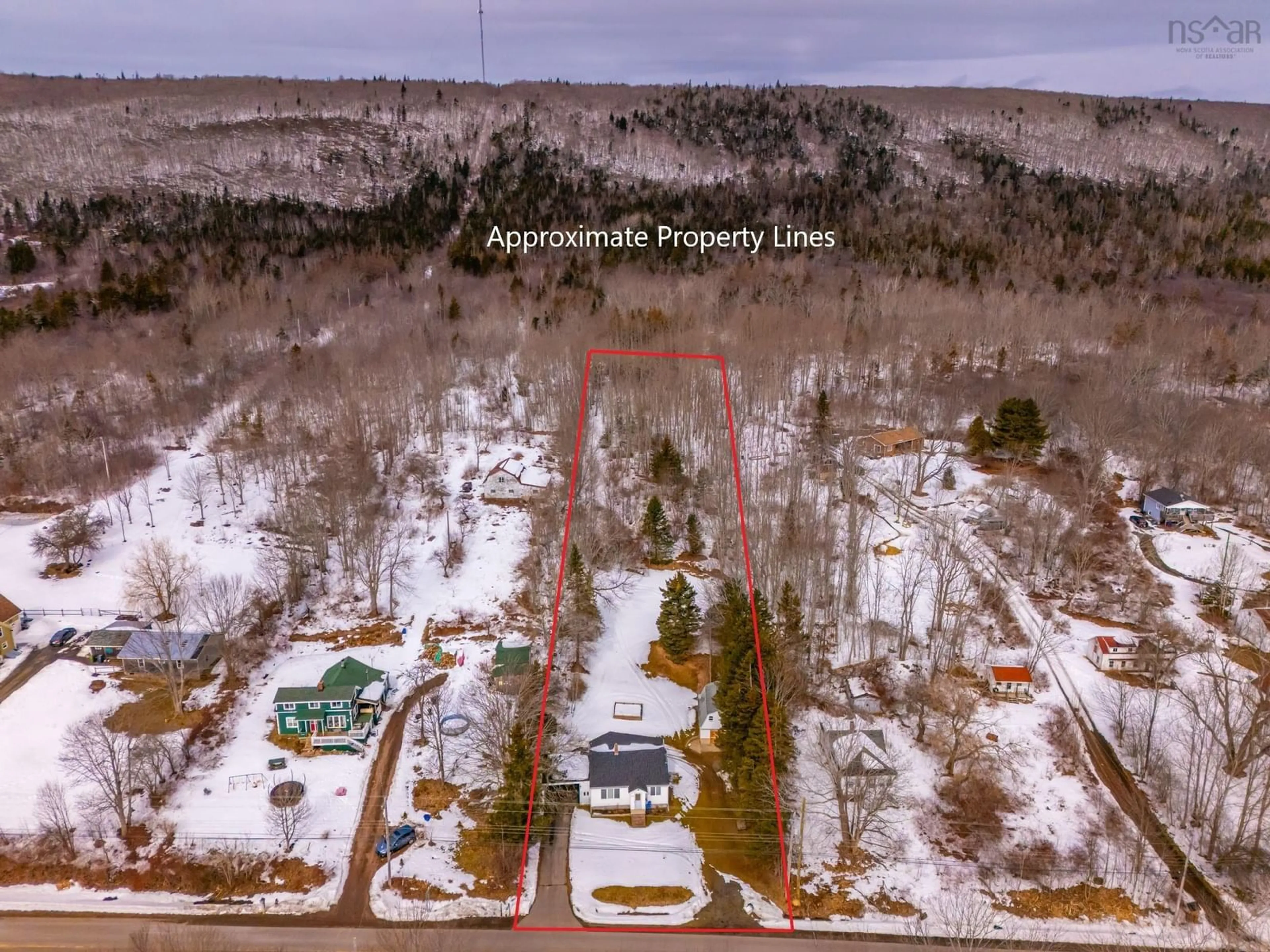 A pic from outside/outdoor area/front of a property/back of a property/a pic from drone, forest/trees view for 1307 Granville Rd, Port Wade Nova Scotia B0S 1A0