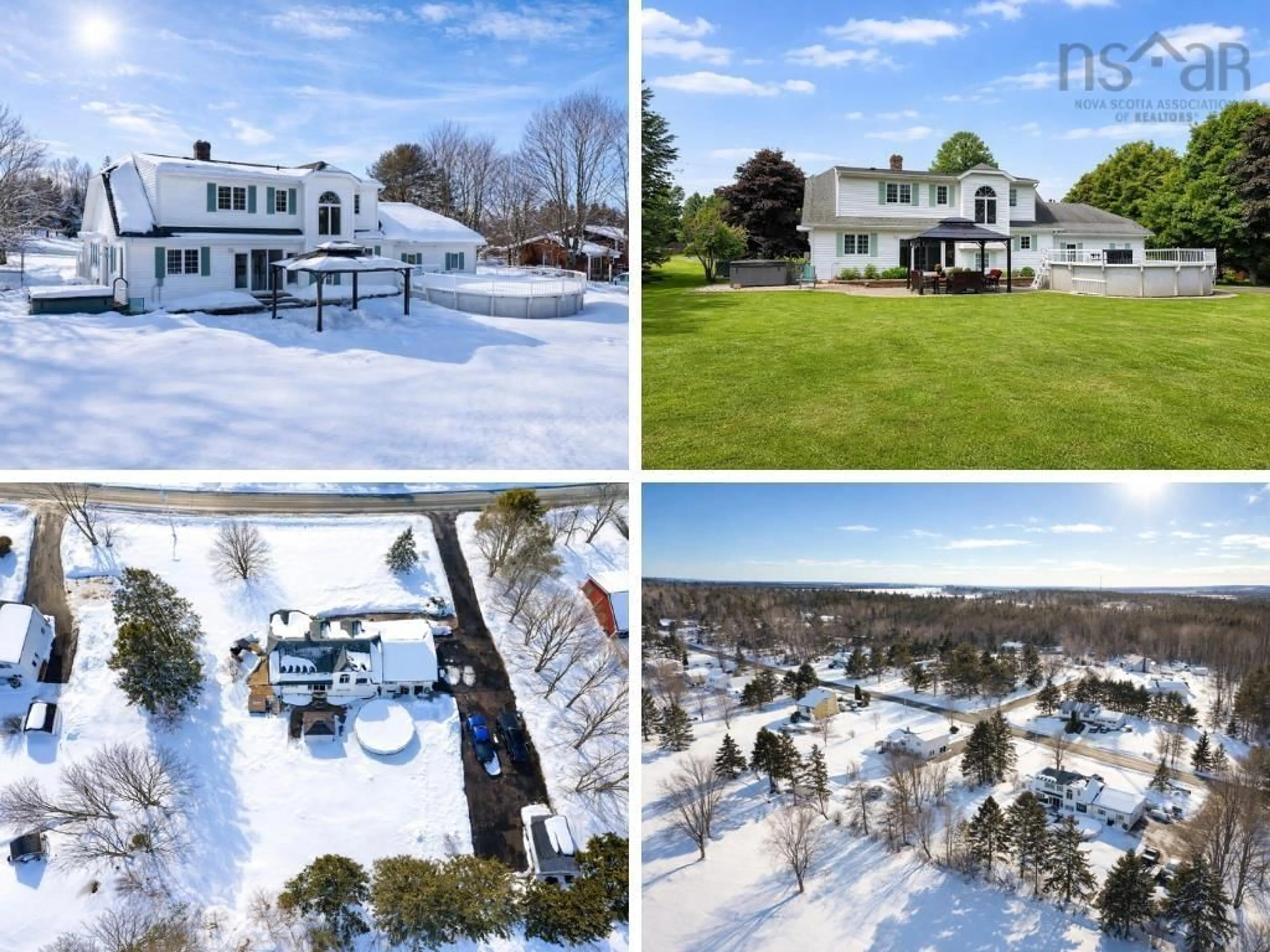 A pic from outside/outdoor area/front of a property/back of a property/a pic from drone, water/lake/river/ocean view for 185 D'orsay Rd, East Amherst Nova Scotia B4H 3Y2