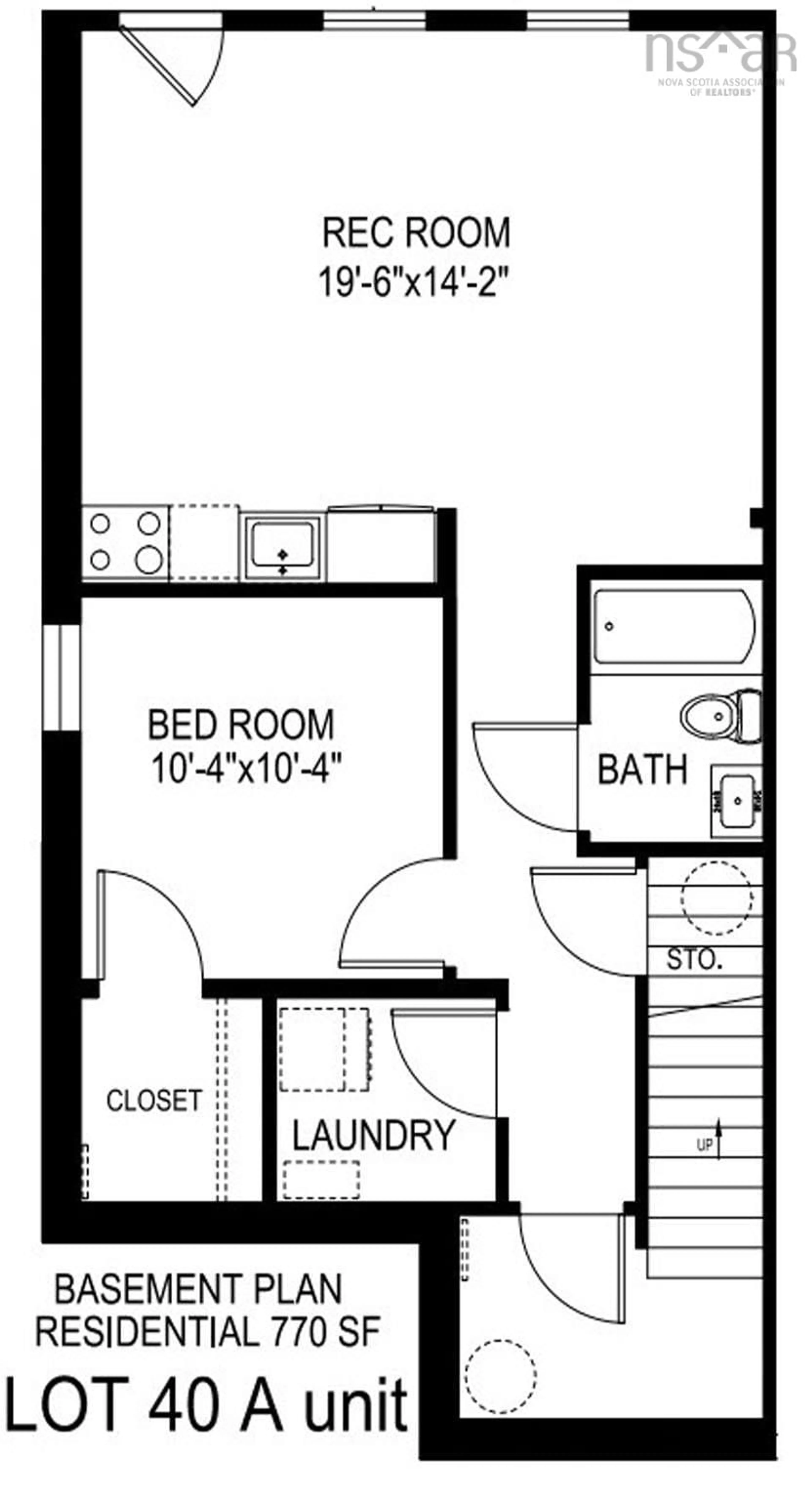 Floor plan for 44 Berm St, Spryfield Nova Scotia B3R 0H2