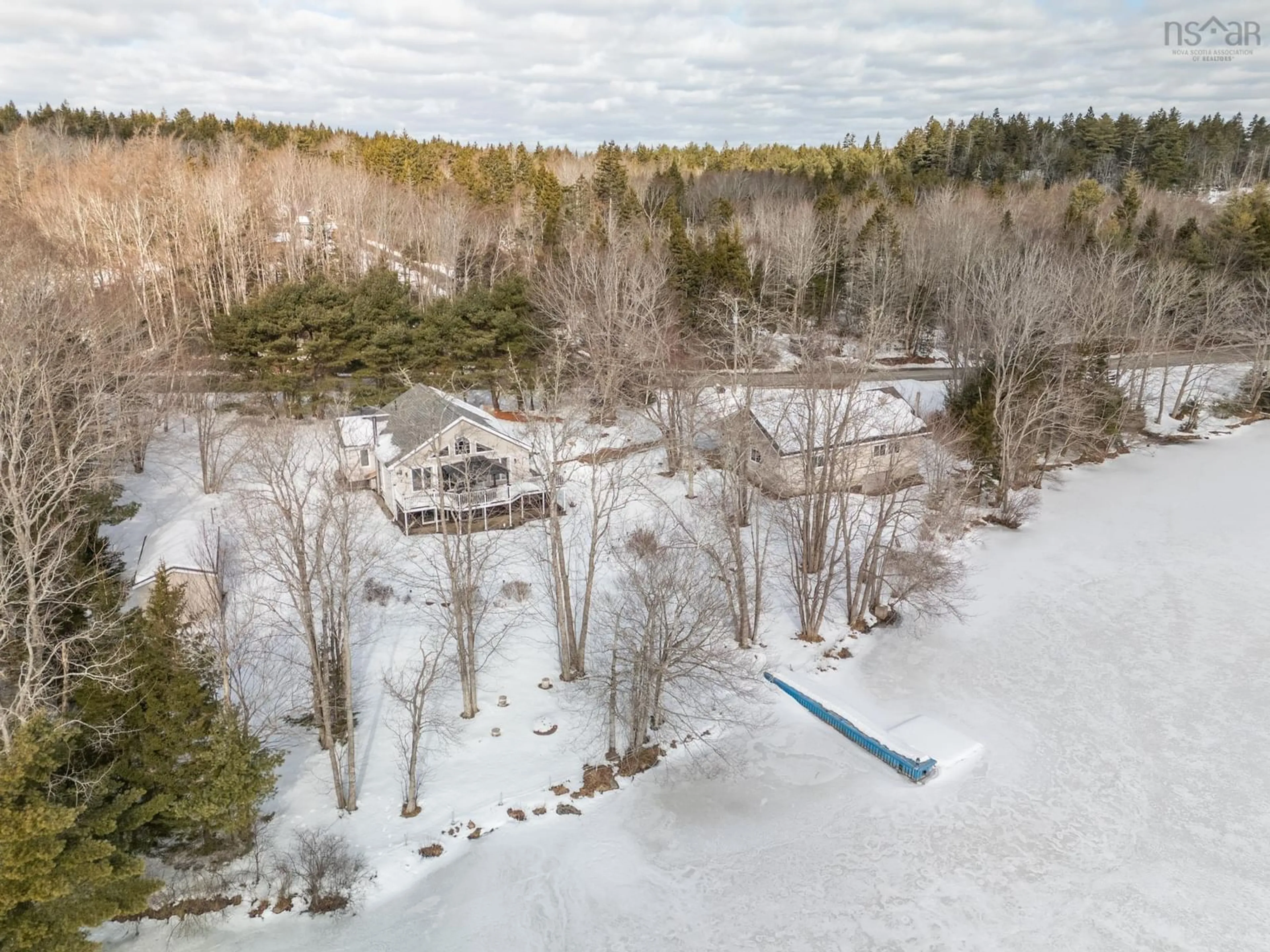 A pic from outside/outdoor area/front of a property/back of a property/a pic from drone, water/lake/river/ocean view for 1380 Raynardton Rd, Raynardton Nova Scotia B0W 3M0