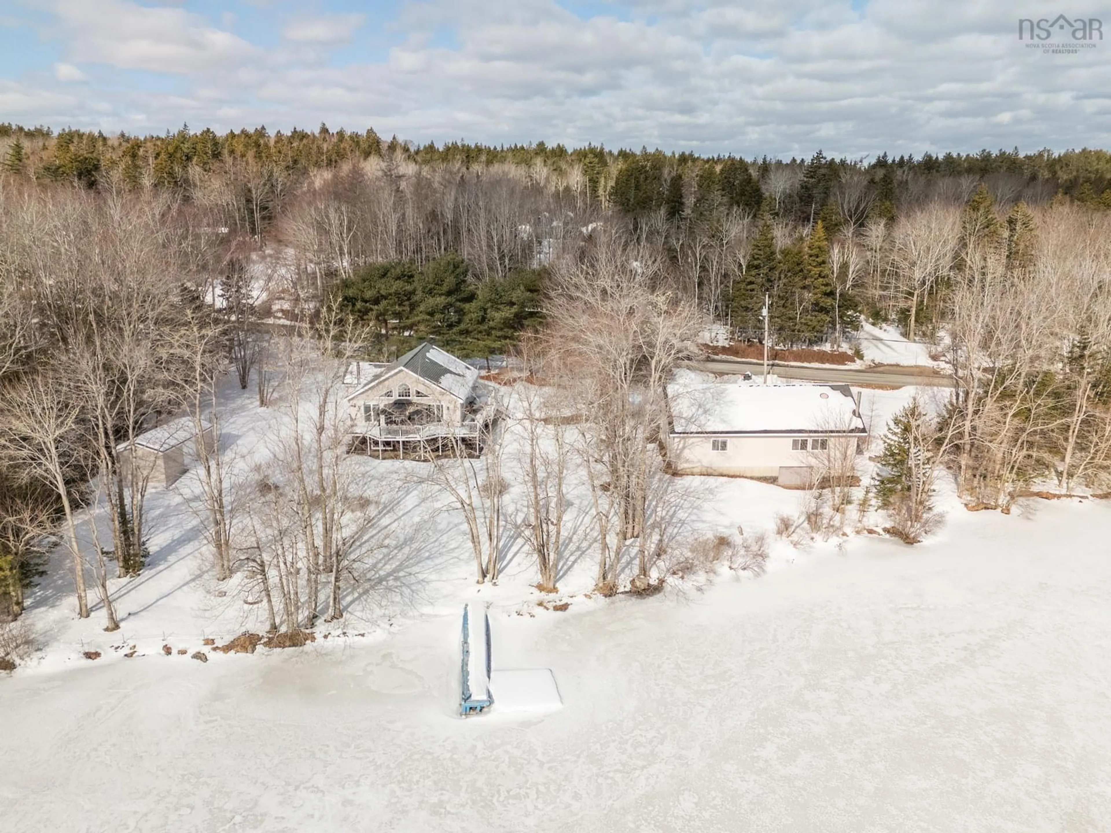 A pic from outside/outdoor area/front of a property/back of a property/a pic from drone, water/lake/river/ocean view for 1380 Raynardton Rd, Raynardton Nova Scotia B0W 3M0