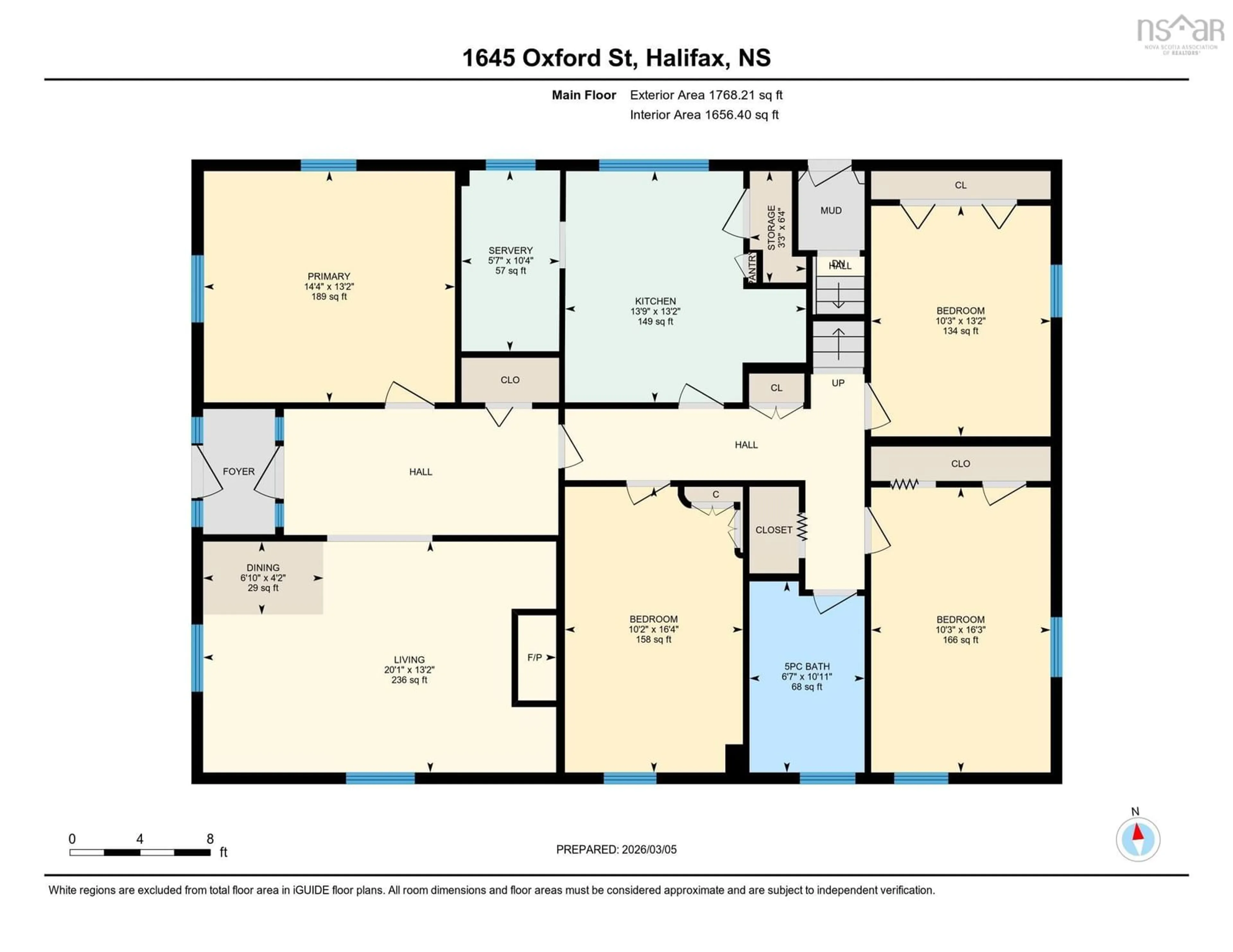 Floor plan for 1645 Oxford St, Halifax Nova Scotia B3H 3Z5