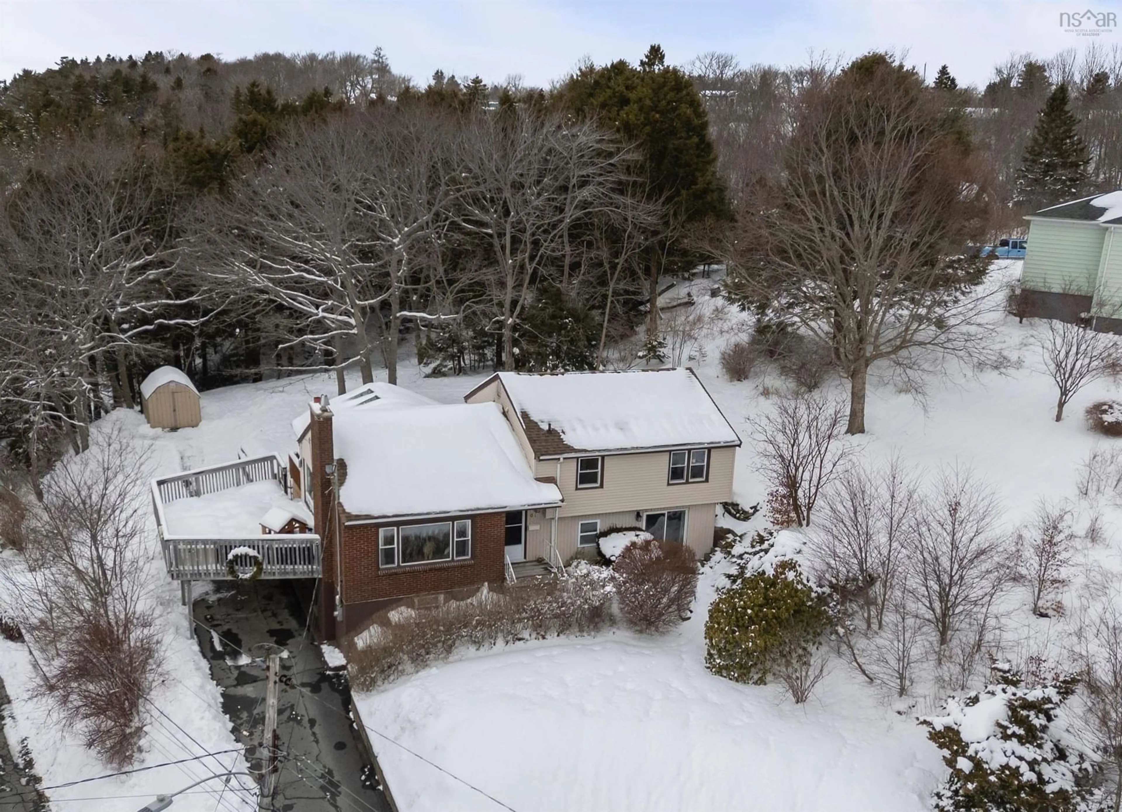 A pic from outside/outdoor area/front of a property/back of a property/a pic from drone, street for 61 Helene Ave, Woodlawn Nova Scotia B2X 1G5
