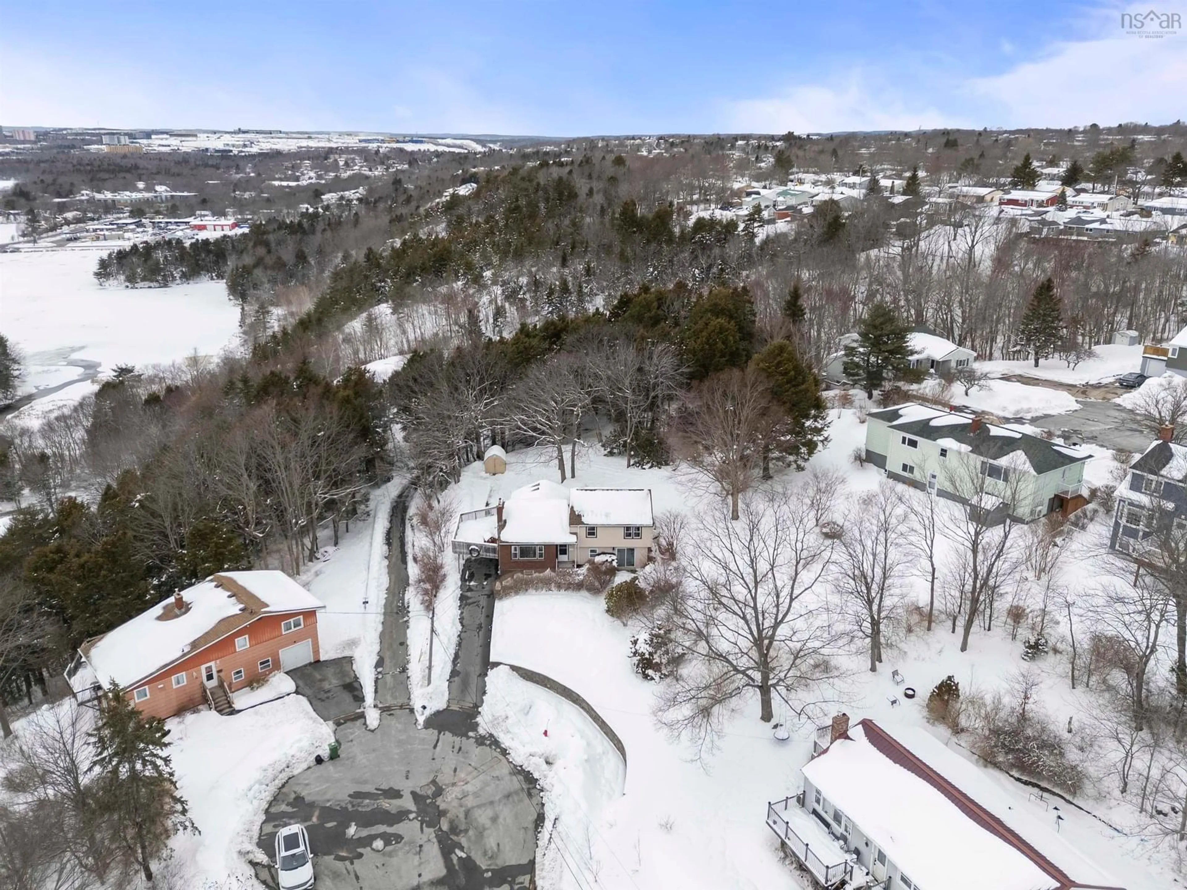 A pic from outside/outdoor area/front of a property/back of a property/a pic from drone, mountain view for 61 Helene Ave, Woodlawn Nova Scotia B2X 1G5