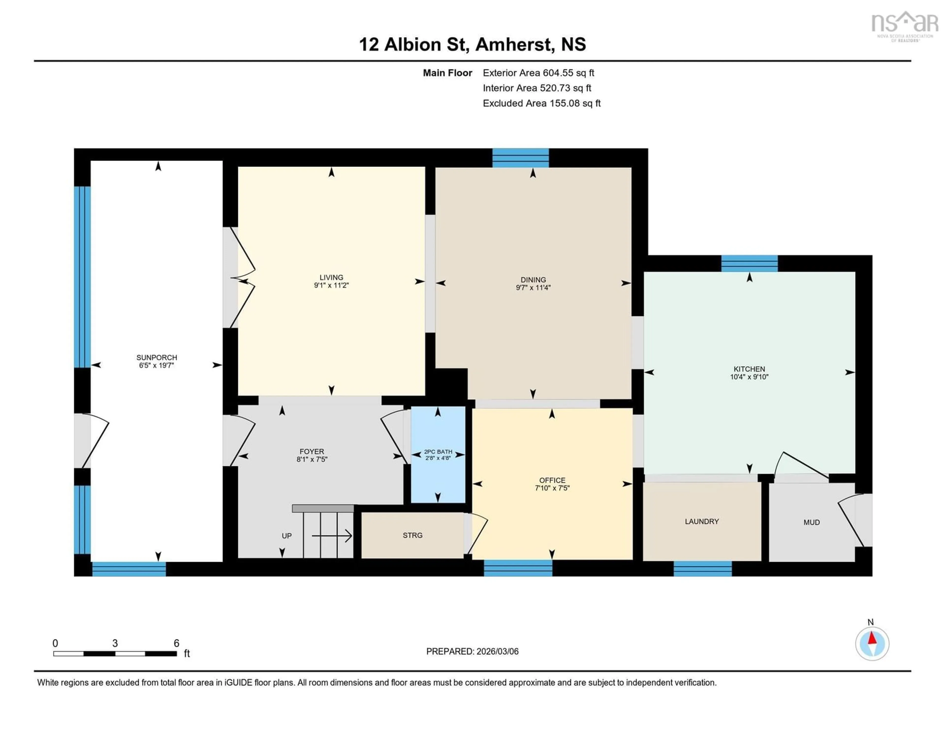 Floor plan for 12 Albion St, Amherst Nova Scotia B4H 2V5