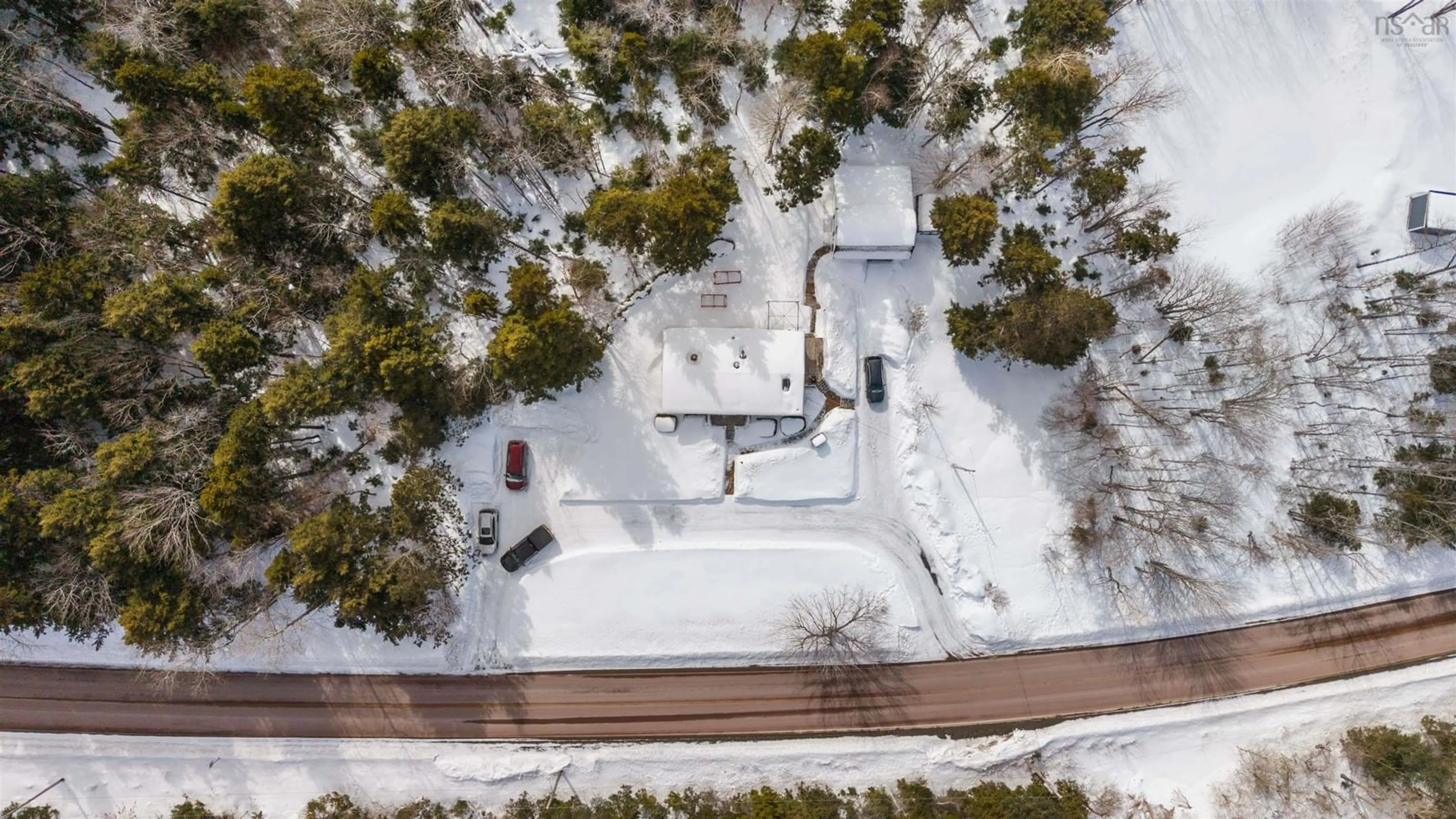 A pic from outside/outdoor area/front of a property/back of a property/a pic from drone, street for 9393 Sherbrooke Rd, Greenwood Nova Scotia B0K 1W0