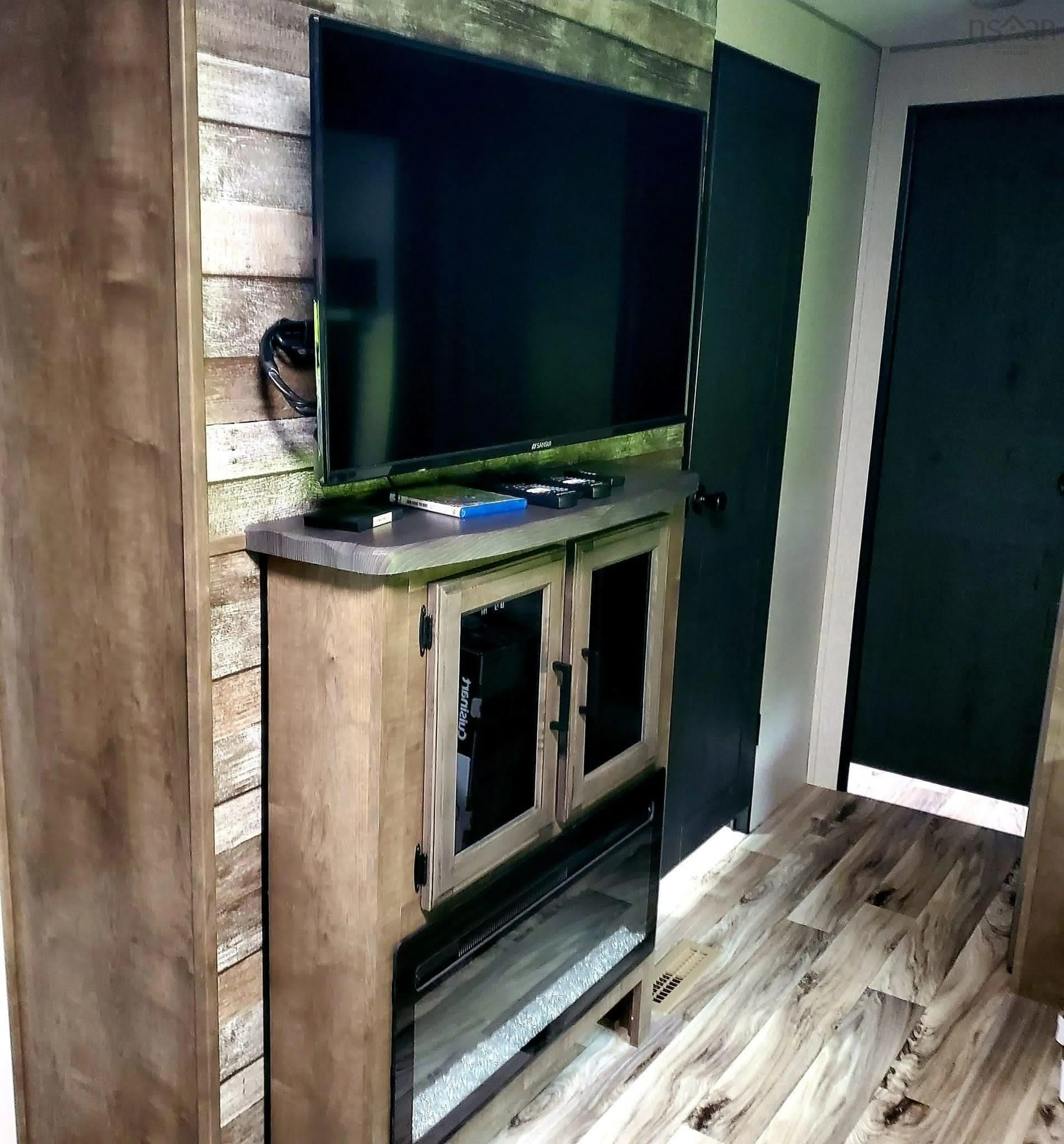 Home theater for 1563 Strathlorne-Scotsville Rd, North Ainslie Nova Scotia B0E 1N0