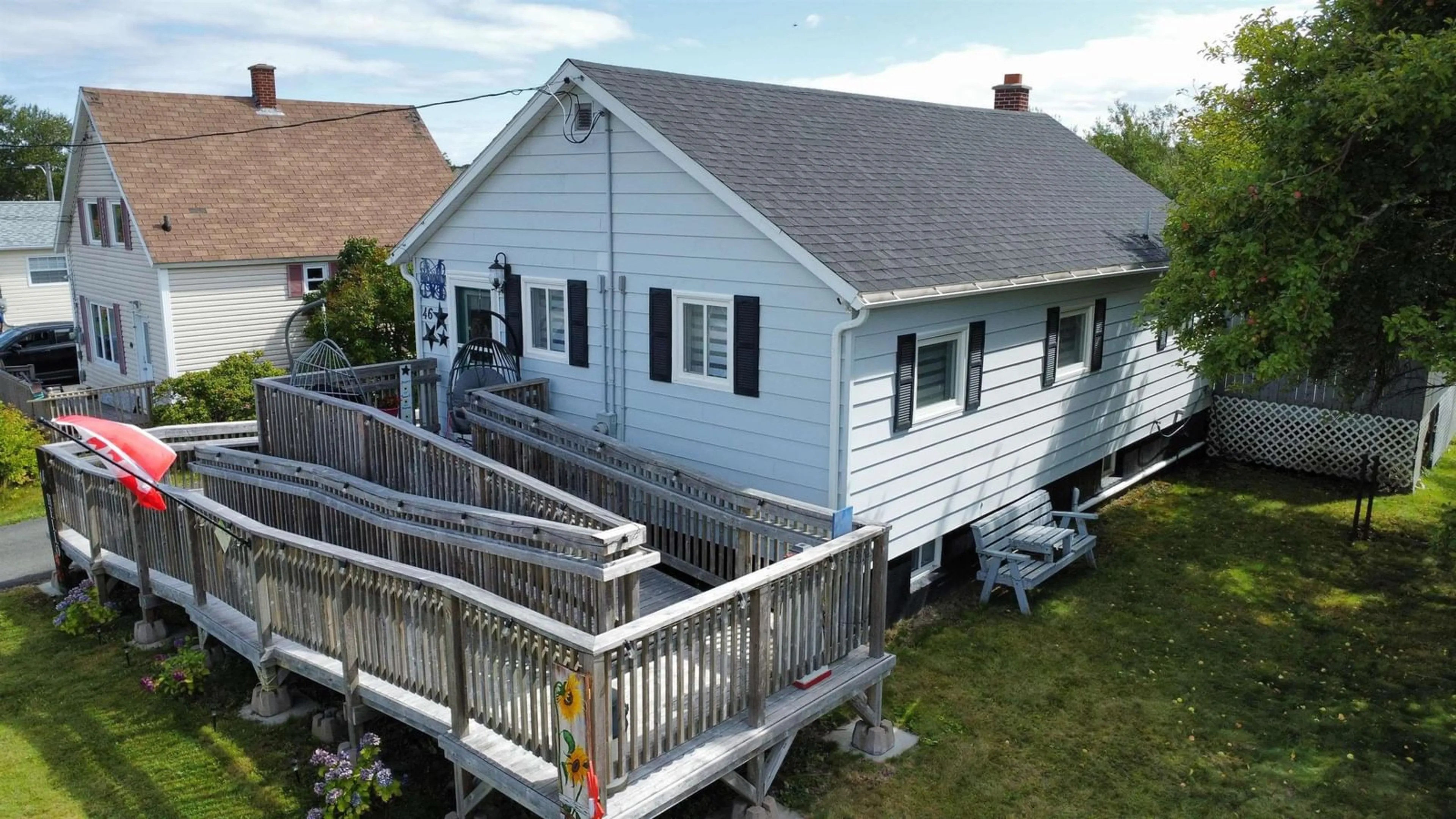 Home with vinyl exterior material, building for 46 Quarry Rd, Glace Bay Nova Scotia B1A 1G1