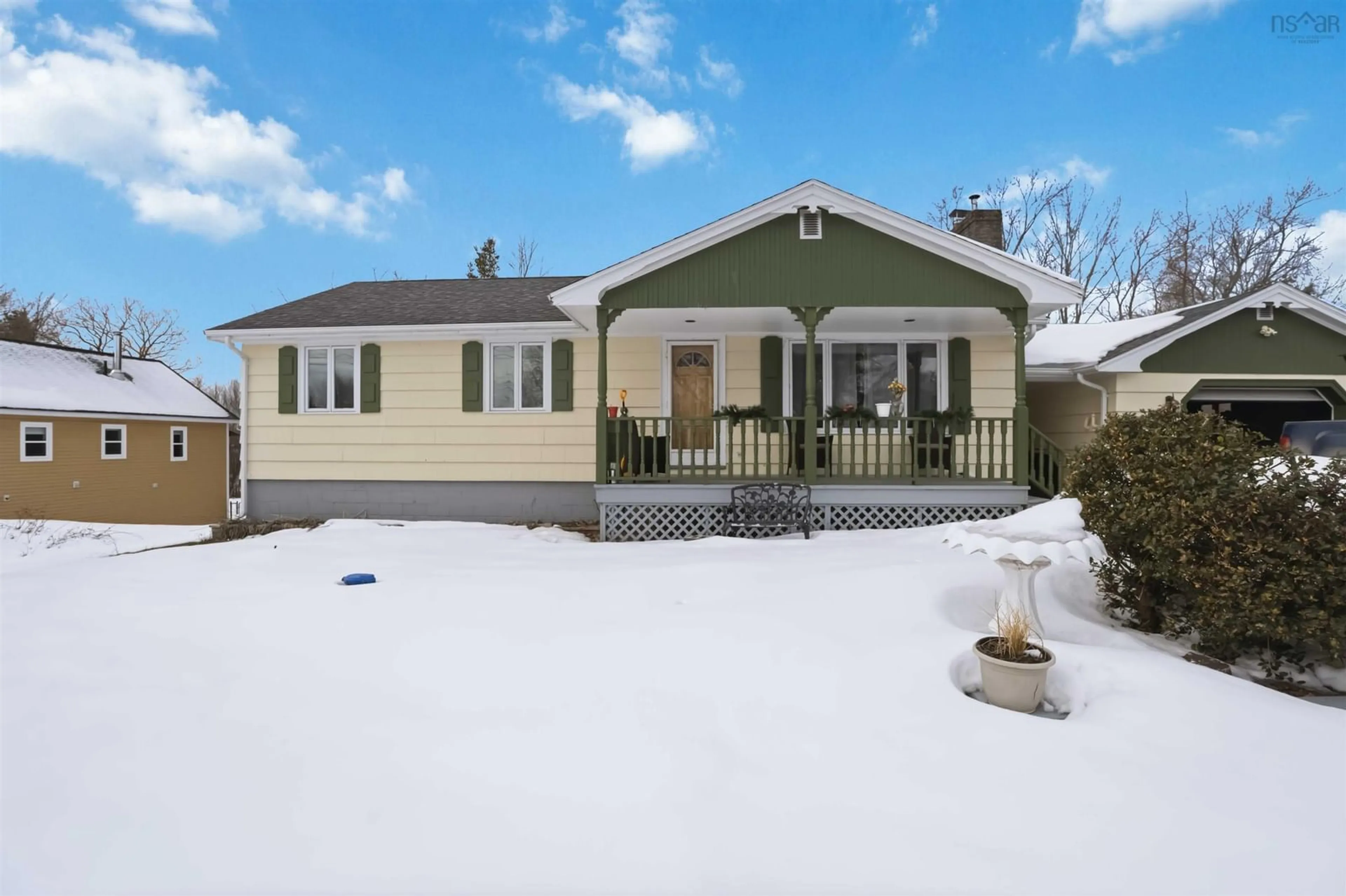 Home with vinyl exterior material, street for 33 Henshaw Dr, Upper Dyke Nova Scotia B0P 1J0