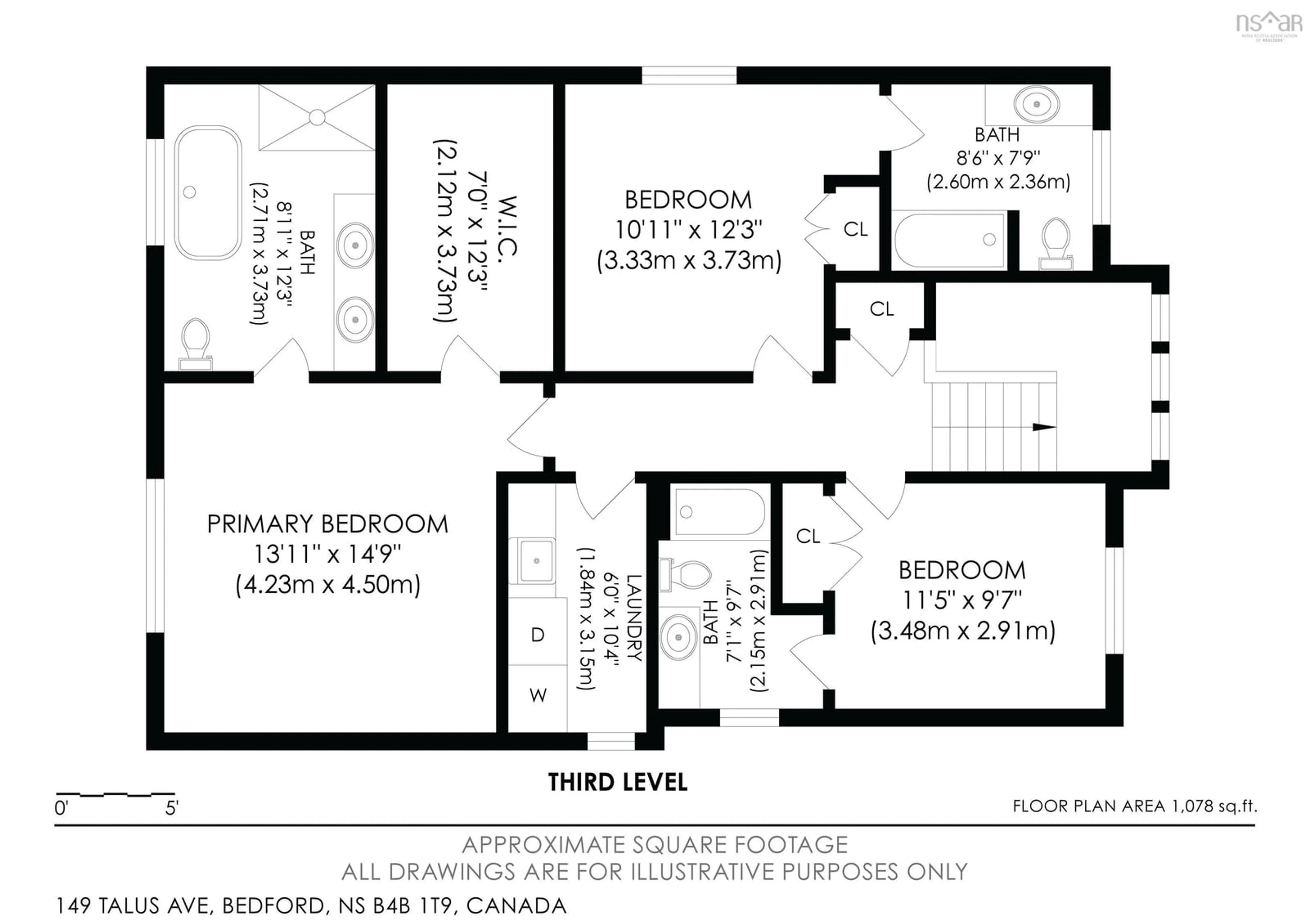 Floor plan for 149 Talus Ave, Bedford West Nova Scotia B4B 1T9