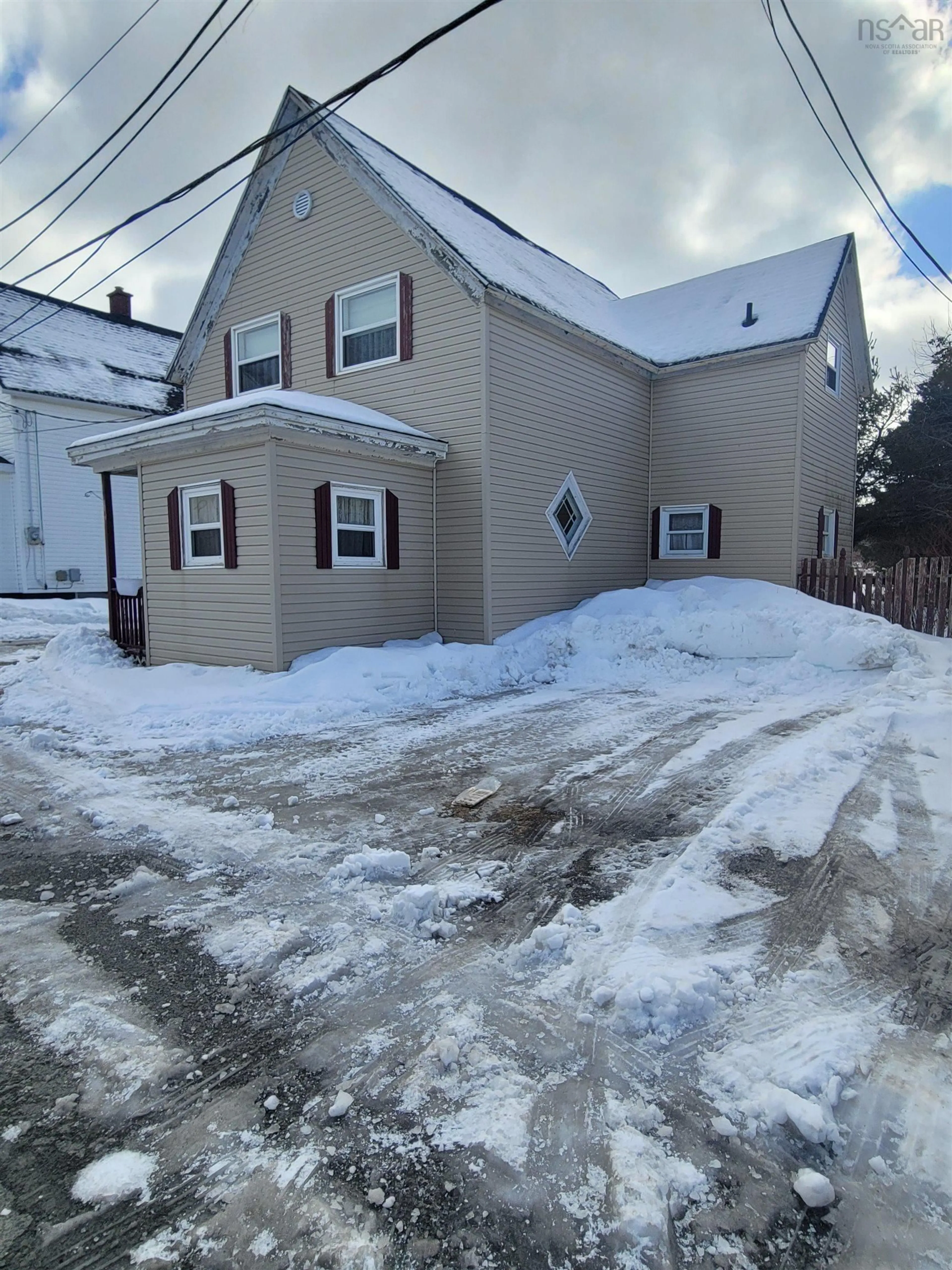 A pic from outside/outdoor area/front of a property/back of a property/a pic from drone, street for 25 Shepard Lane, Glace Bay Nova Scotia B1A 1Z9