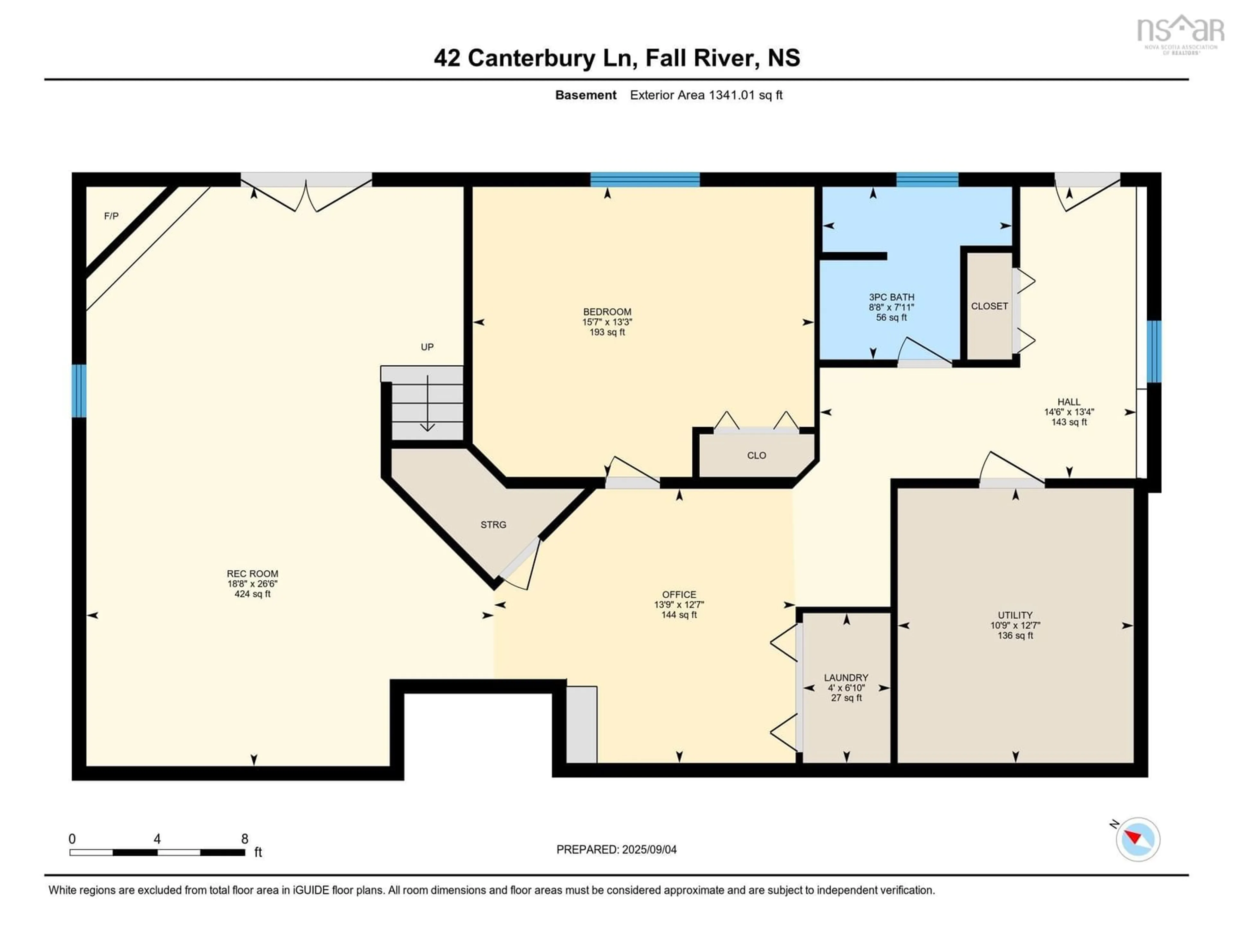 Floor plan for 42 Canterbury Lane, Fall River Nova Scotia B2T 1A4