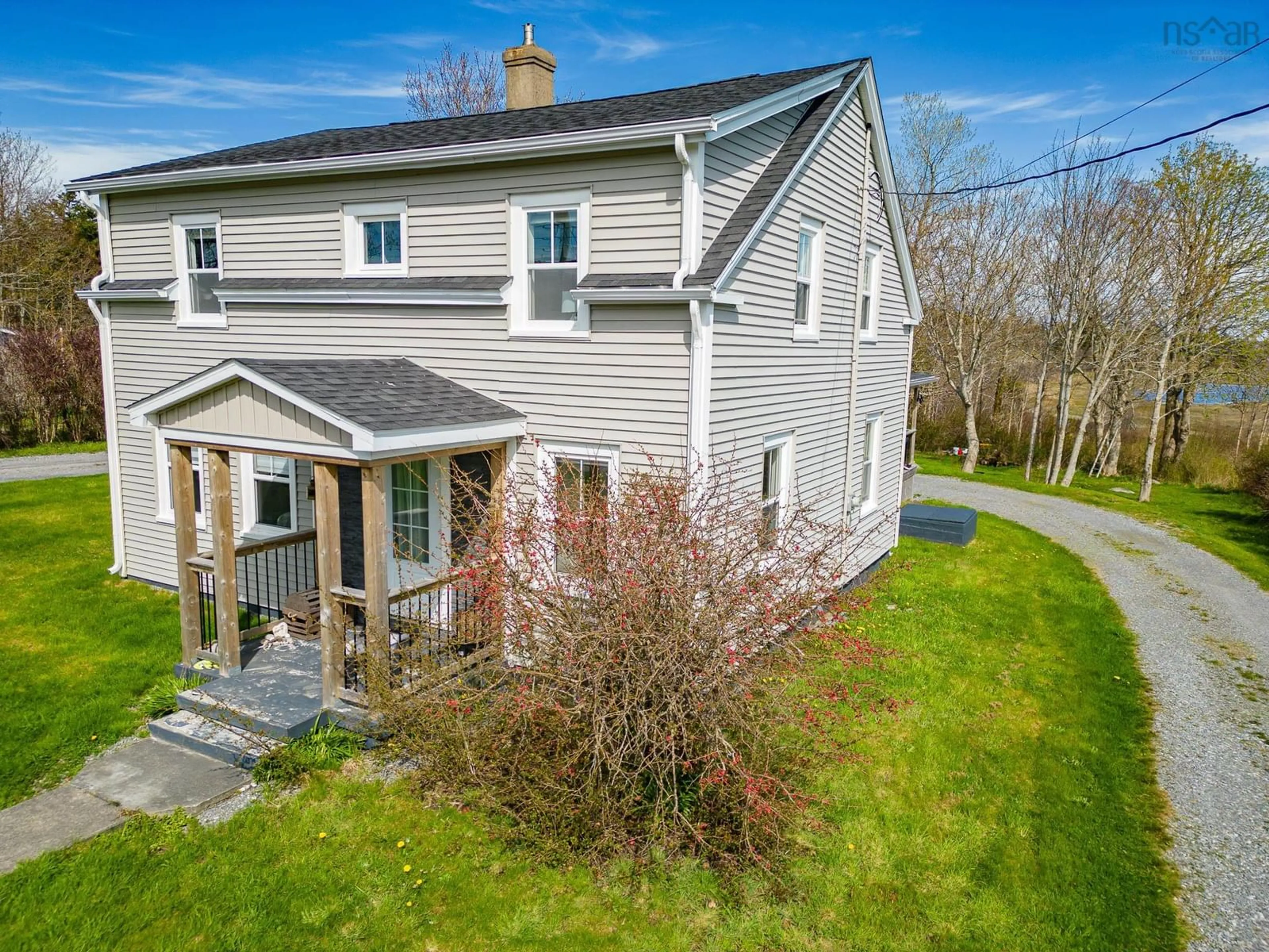 A pic from outside/outdoor area/front of a property/back of a property/a pic from drone, unknown for 2713 Highway 3, Barrington West Nova Scotia B0W 1E0