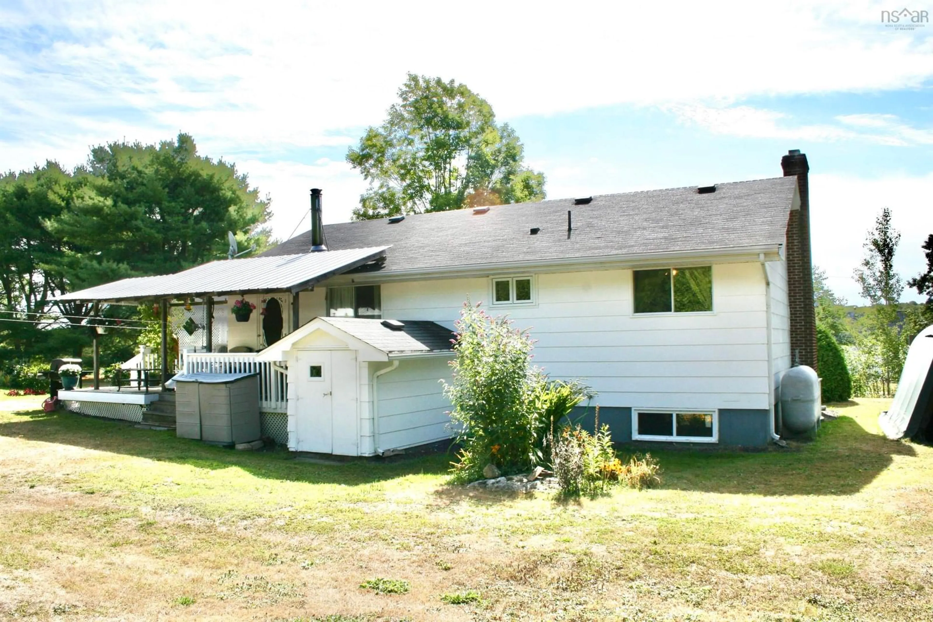 A pic from outside/outdoor area/front of a property/back of a property/a pic from drone, unknown for 883 Doucetteville Rd, Doucetteville Nova Scotia B0W 1H0