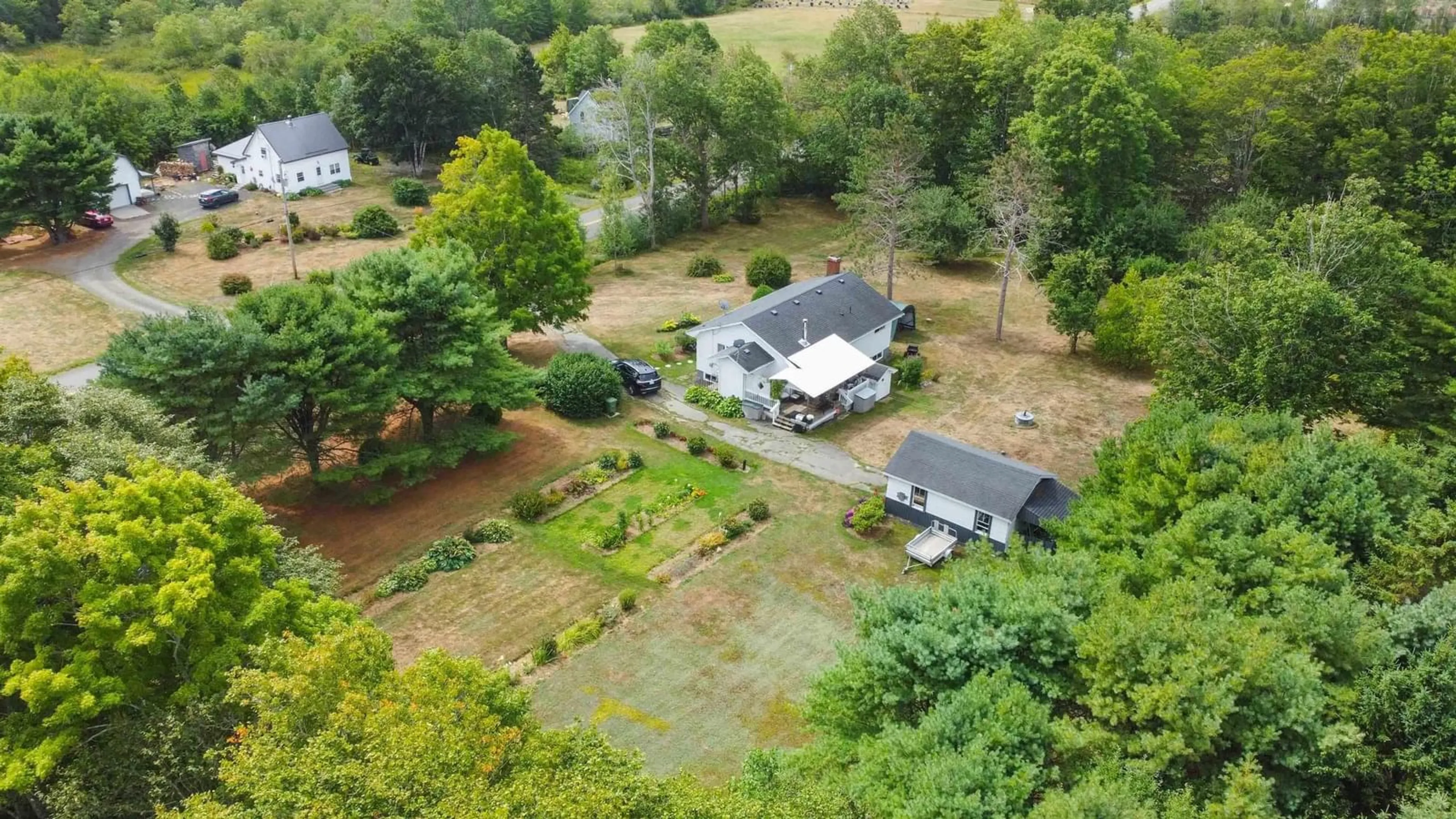 A pic from outside/outdoor area/front of a property/back of a property/a pic from drone, unknown for 883 Doucetteville Rd, Doucetteville Nova Scotia B0W 1H0