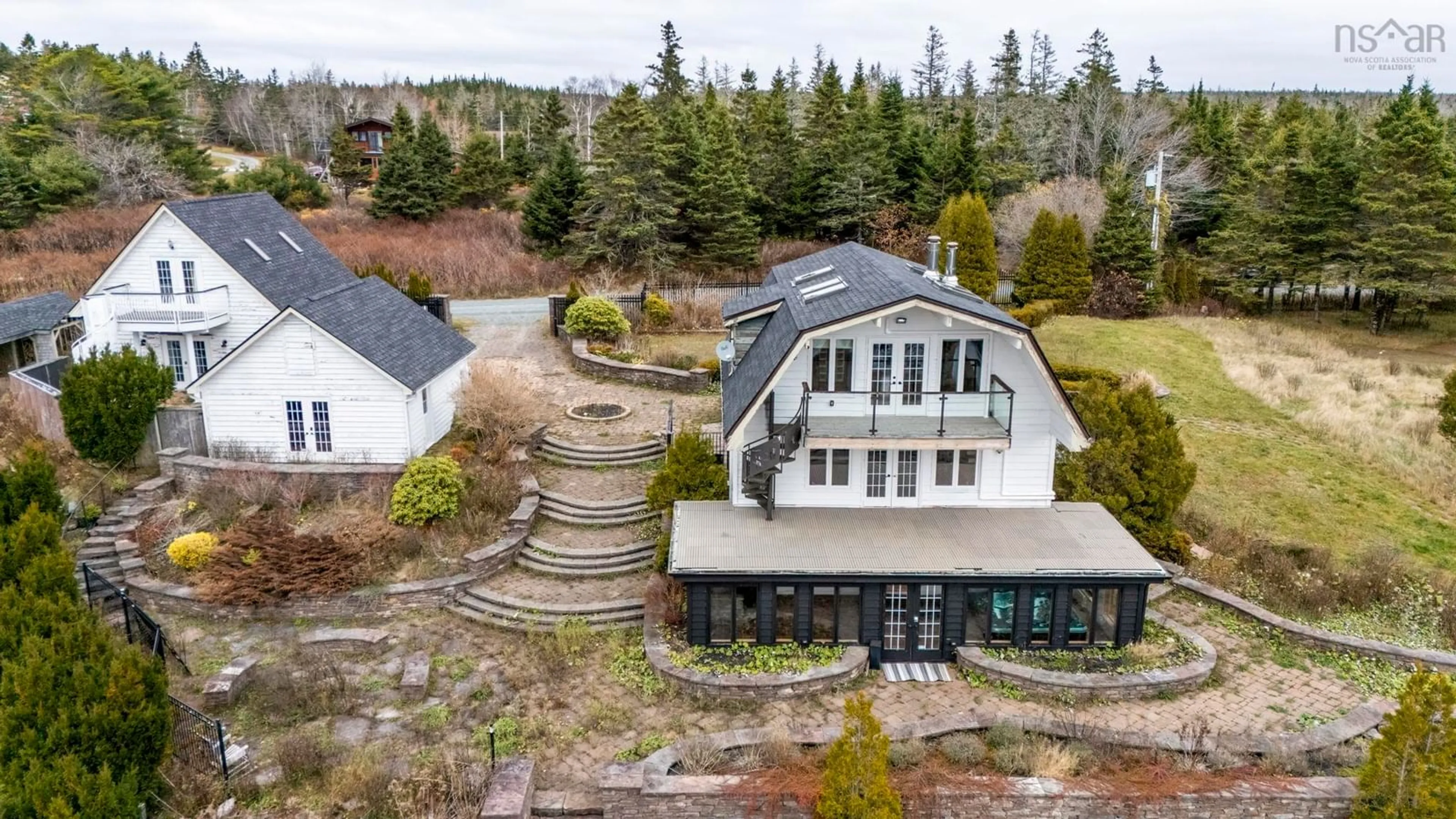 A pic from outside/outdoor area/front of a property/back of a property/a pic from drone, unknown for 50 Josey Rd, Spry Bay Nova Scotia B0J 3H0