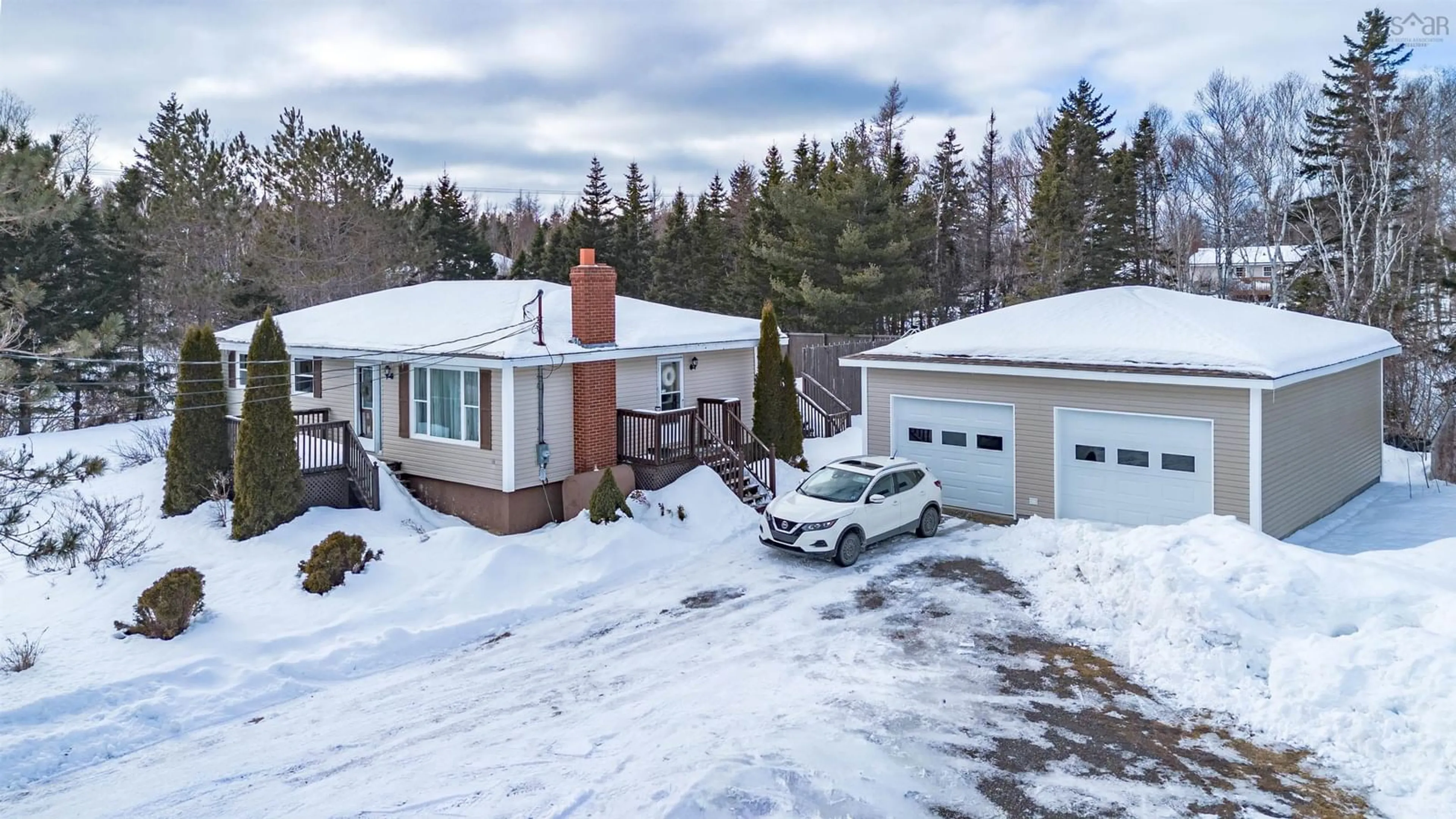 A pic from outside/outdoor area/front of a property/back of a property/a pic from drone, street for 16 Braylee Crt, River Ryan Nova Scotia B1H 5S5