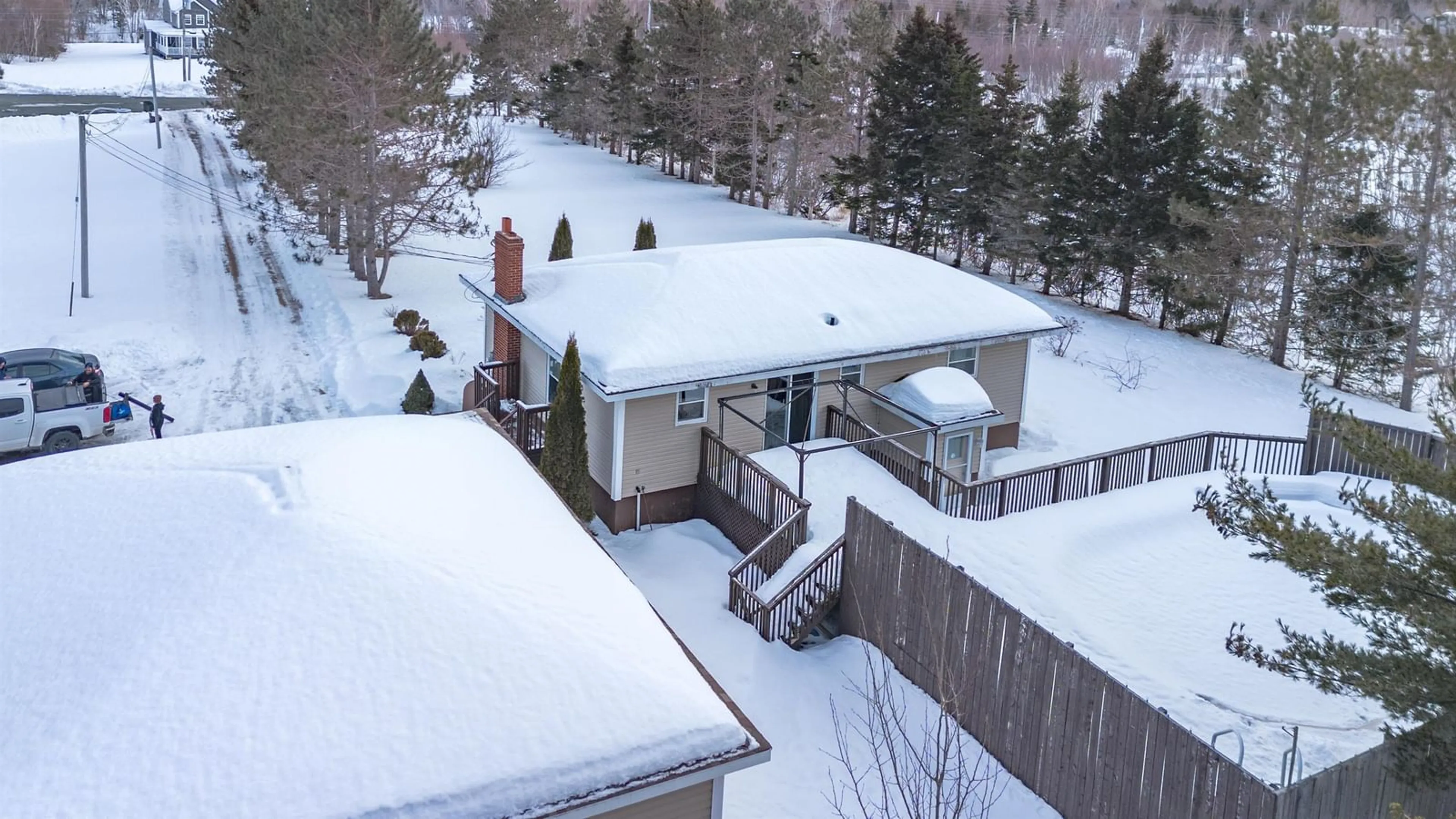 A pic from outside/outdoor area/front of a property/back of a property/a pic from drone, unknown for 16 Braylee Crt, River Ryan Nova Scotia B1H 5S5