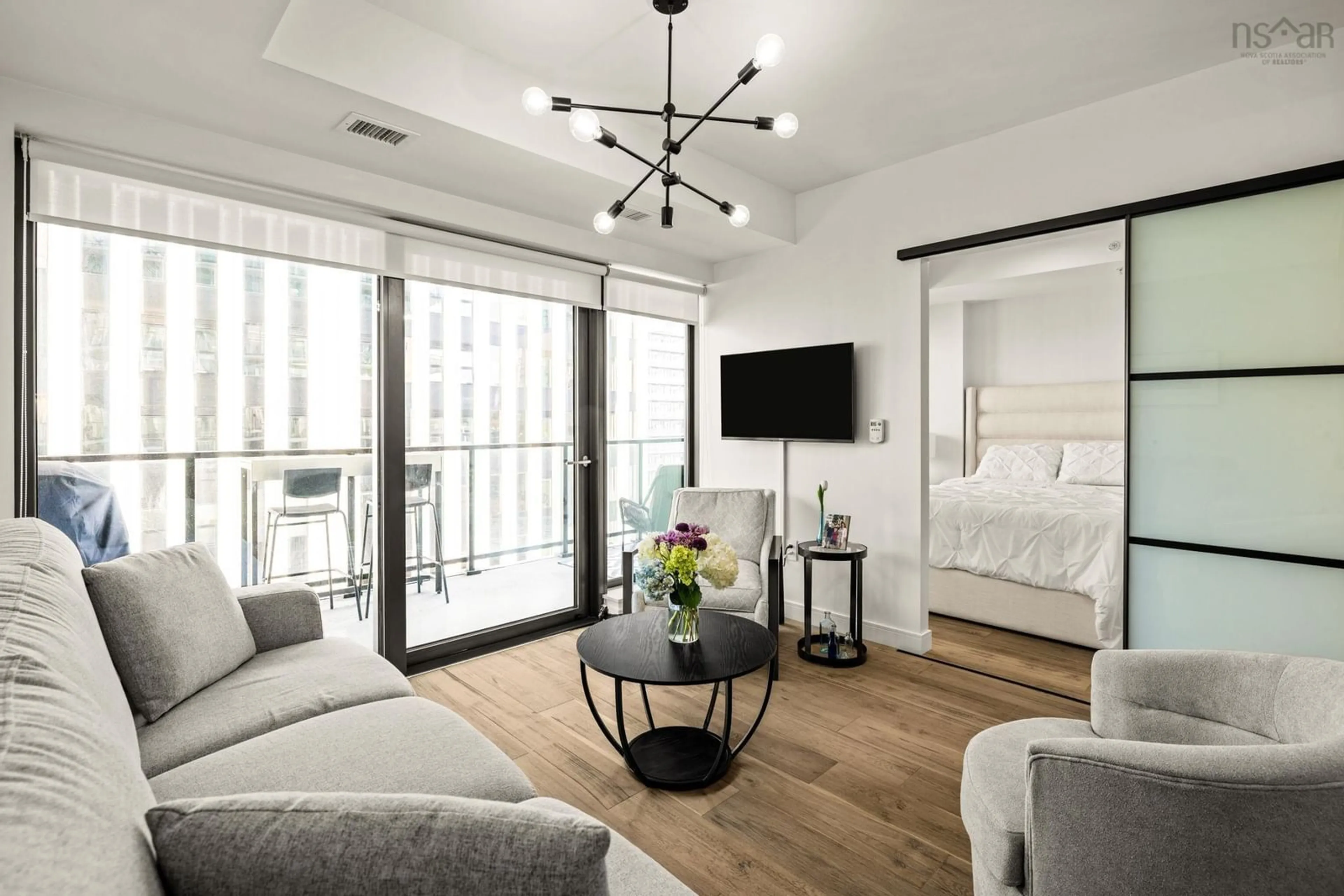 Living room with furniture, unknown for 1650 Granville St #908, Halifax Nova Scotia B3J 0E1