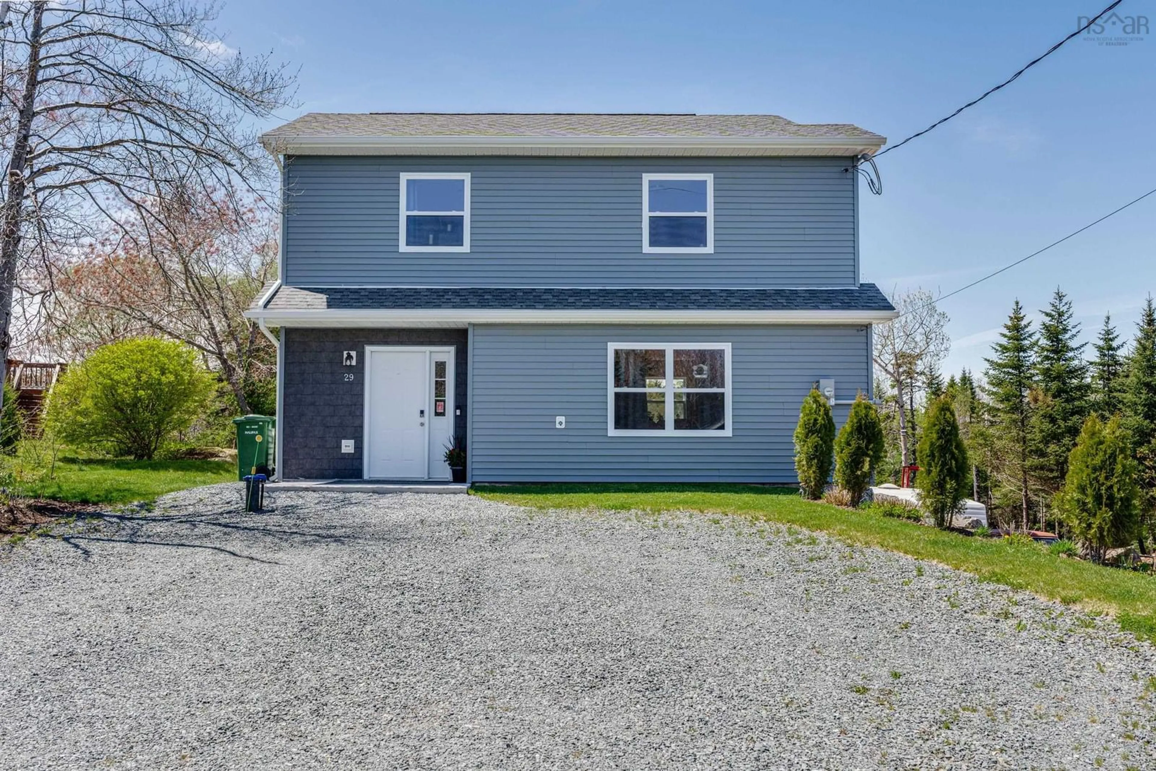 Home with vinyl exterior material, street for 29 Club Rd, Hatchet Lake Nova Scotia B3T 1P8