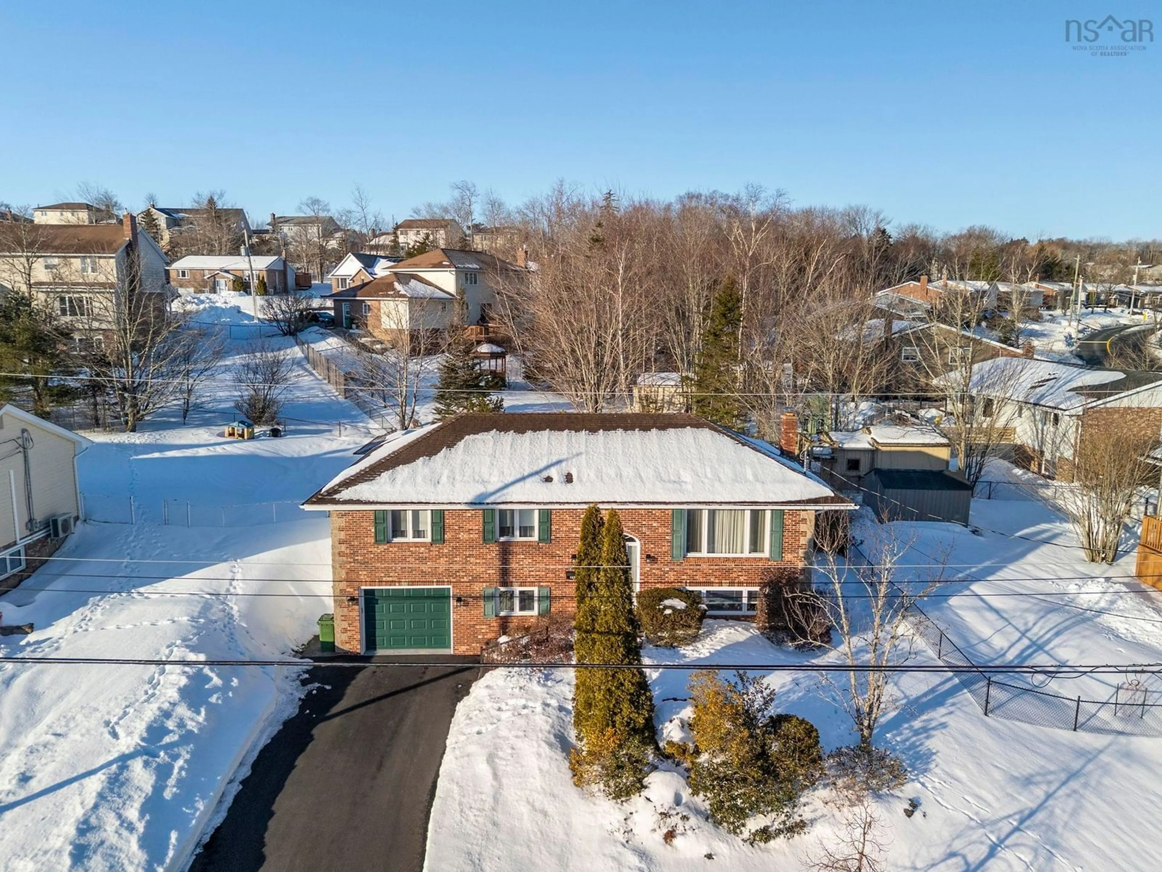 A pic from outside/outdoor area/front of a property/back of a property/a pic from drone, street for 162 Greenwich Dr, Colby Nova Scotia B2V 2L5