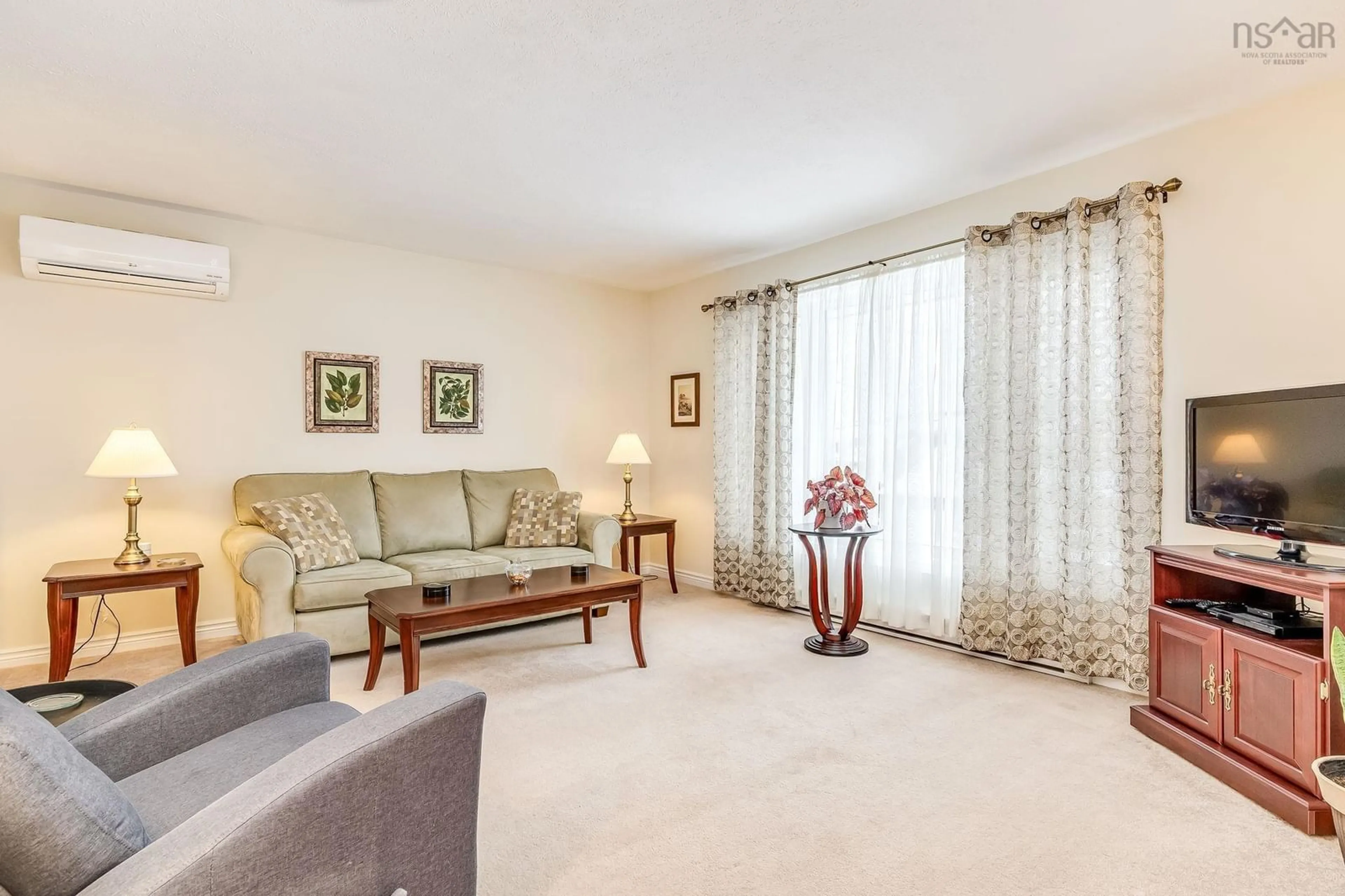 Living room with furniture, carpet floor for 162 Greenwich Dr, Colby Nova Scotia B2V 2L5