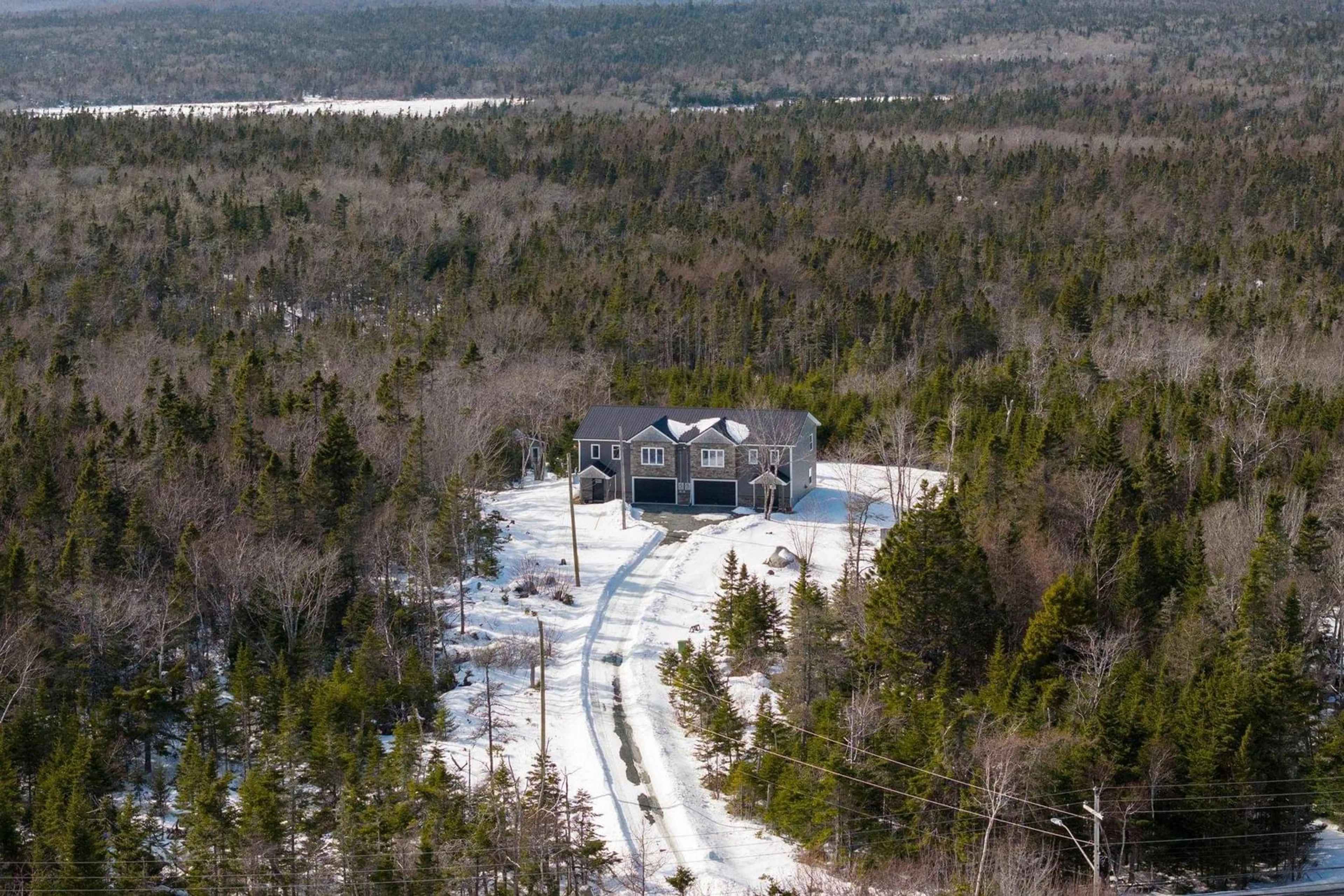 A pic from outside/outdoor area/front of a property/back of a property/a pic from drone, forest/trees view for 2455 2457 Old Sambro Rd, Williamswood Nova Scotia B3V 1C9