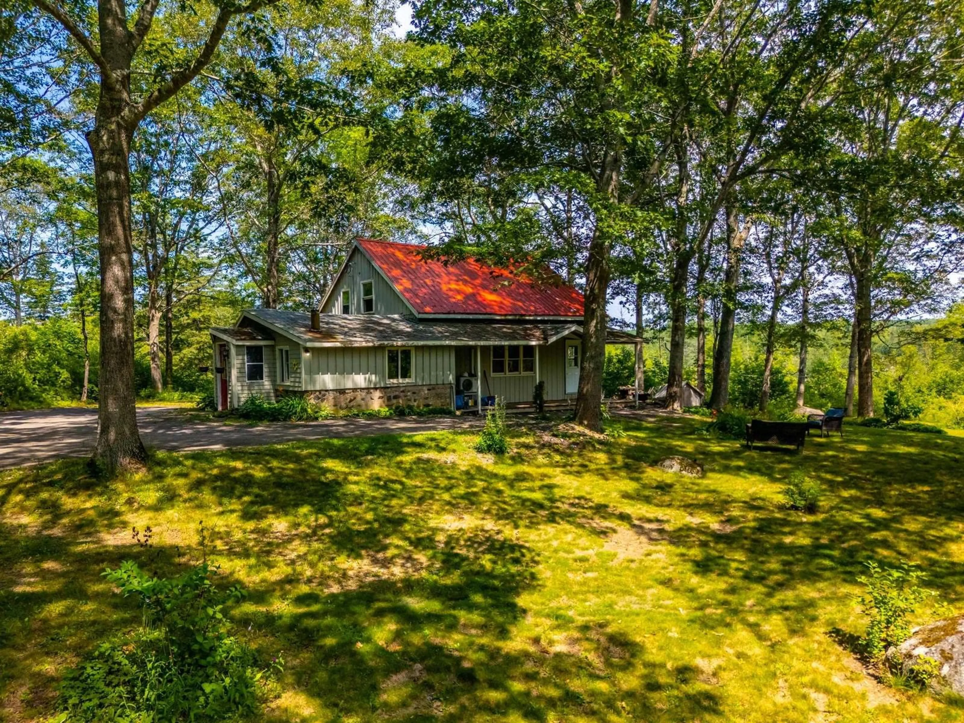 A pic from outside/outdoor area/front of a property/back of a property/a pic from drone, unknown for 3862 Clementsvale Rd, Clementsvale Nova Scotia B0S 1G0