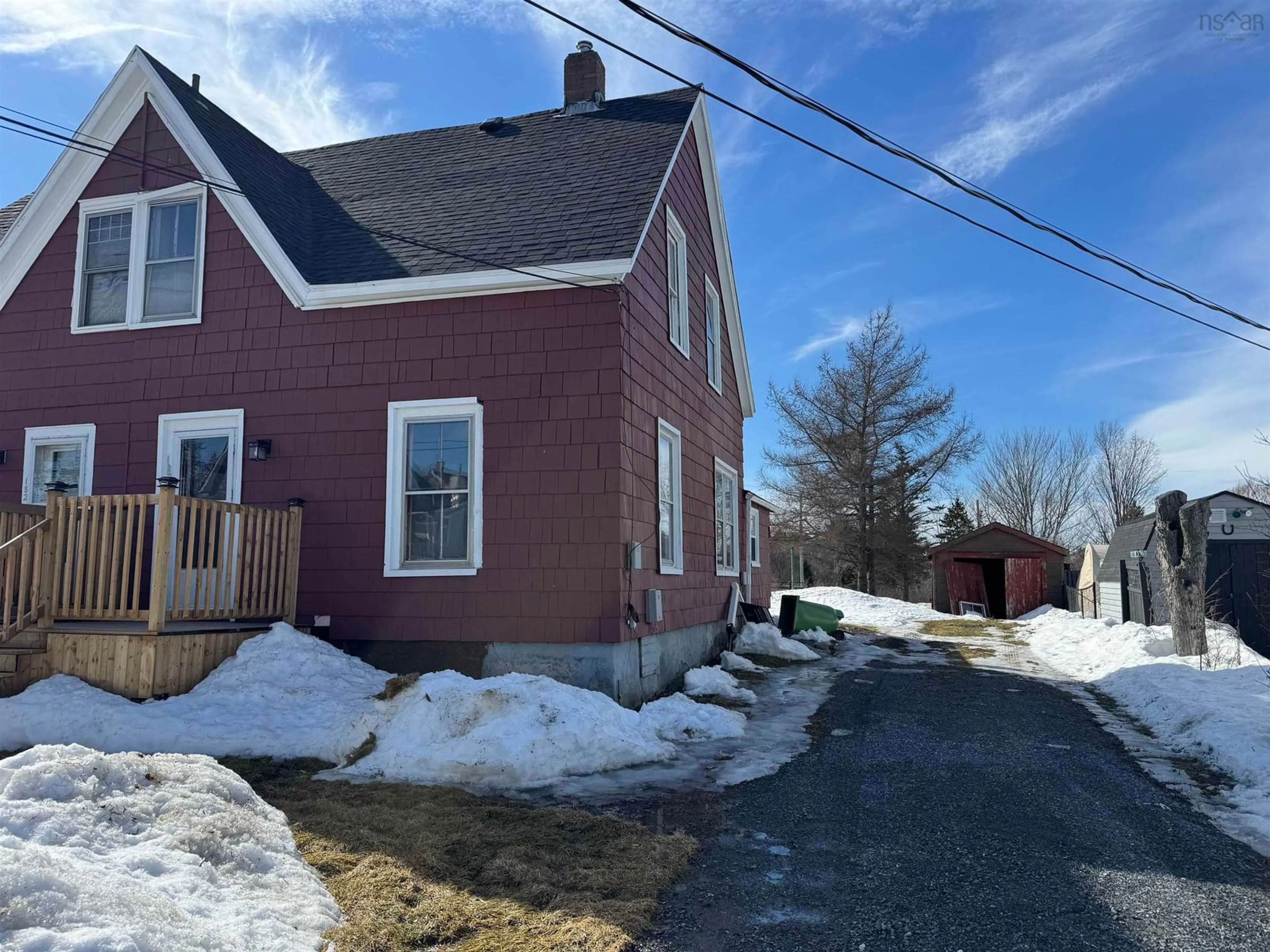 A pic from outside/outdoor area/front of a property/back of a property/a pic from drone, street for 180 Rutherford St, Stellarton Nova Scotia B0K 1S0