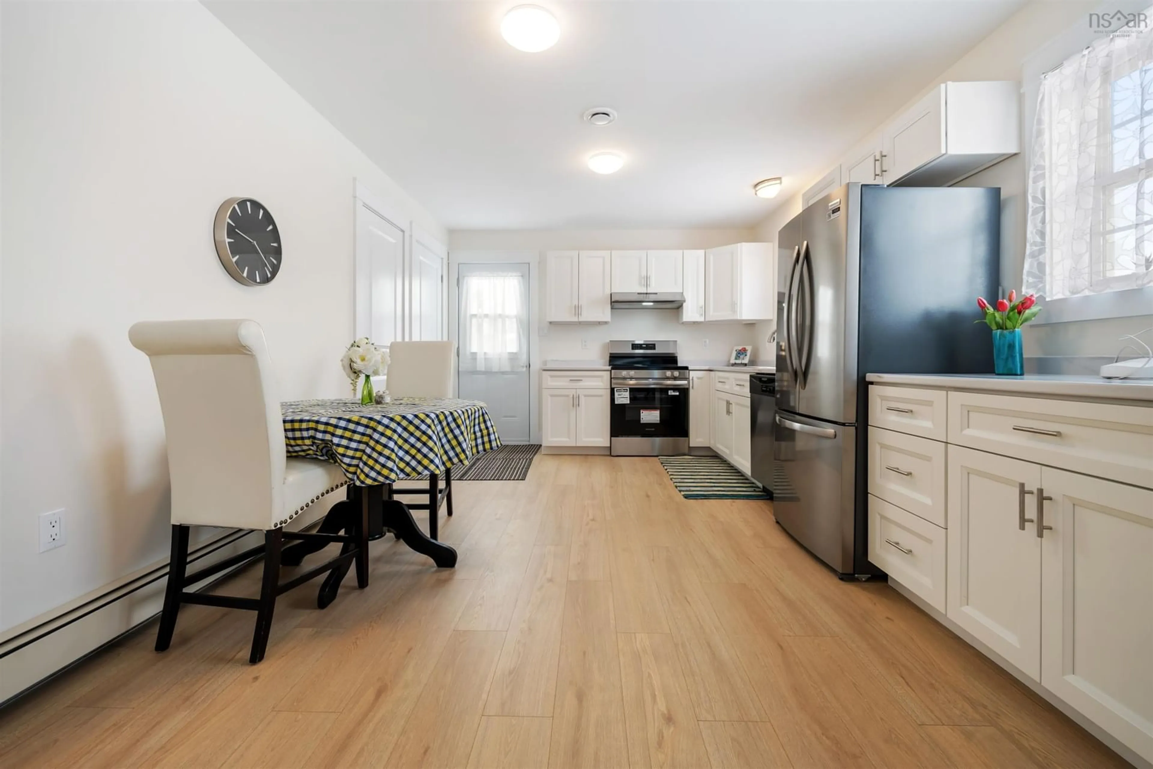 Open concept kitchen, wood/laminate floor for 129 Jeffrey Lambert Dr, Hilden Nova Scotia B0N 1C0