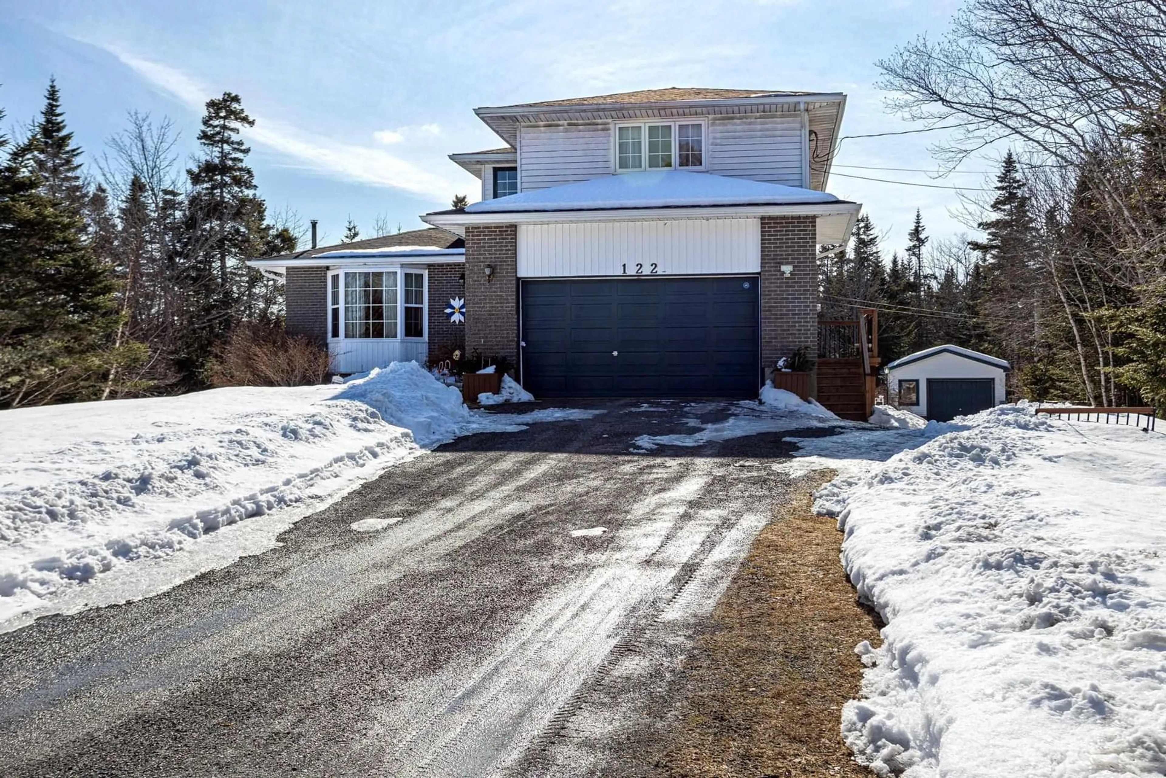 A pic from outside/outdoor area/front of a property/back of a property/a pic from drone, street for 122 Northcliffe Dr, Brookside Nova Scotia B3T 1S7