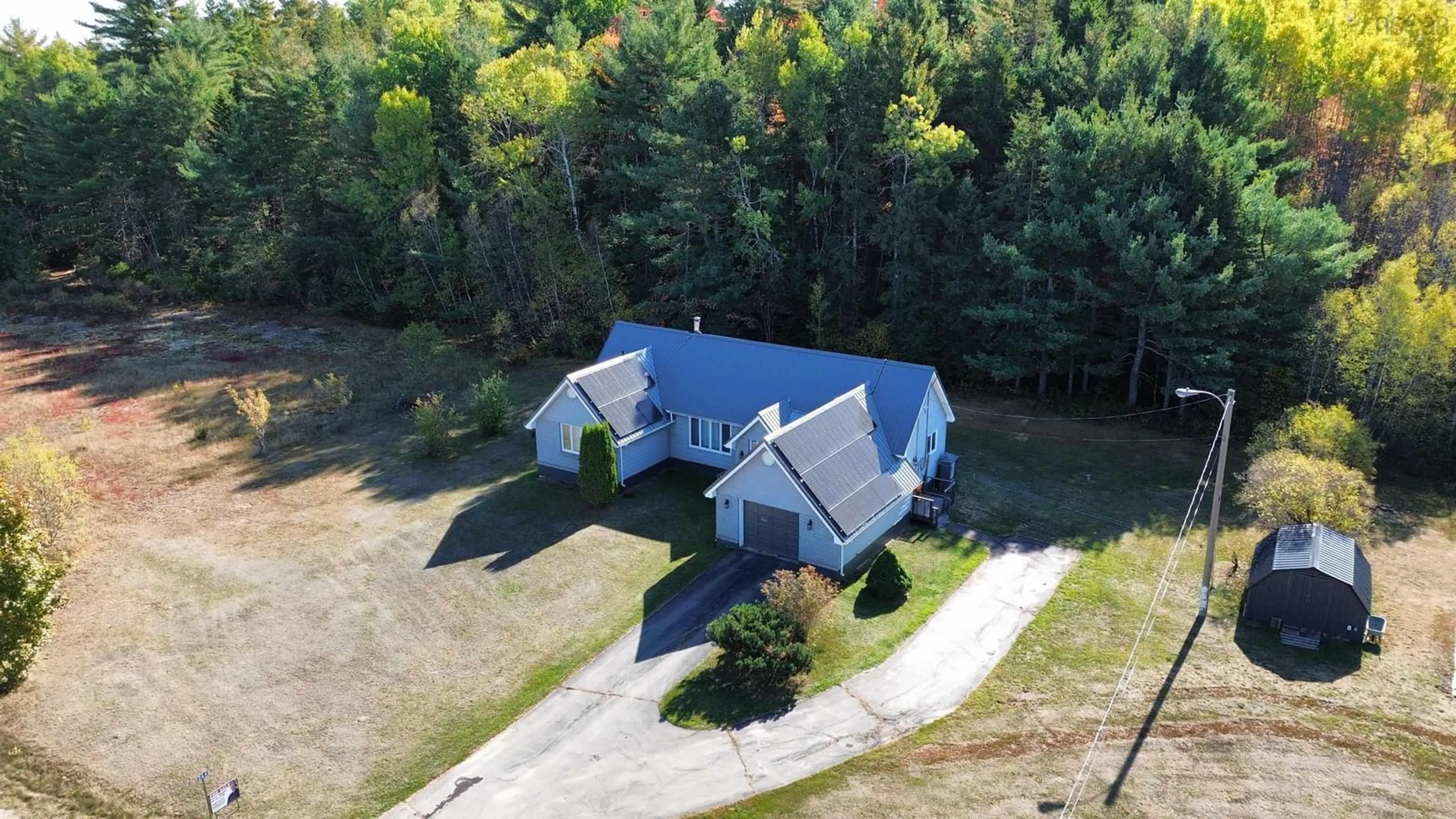 A pic from outside/outdoor area/front of a property/back of a property/a pic from drone, building for 244 Atkinson Rd, Southampton Nova Scotia B0M 1W0