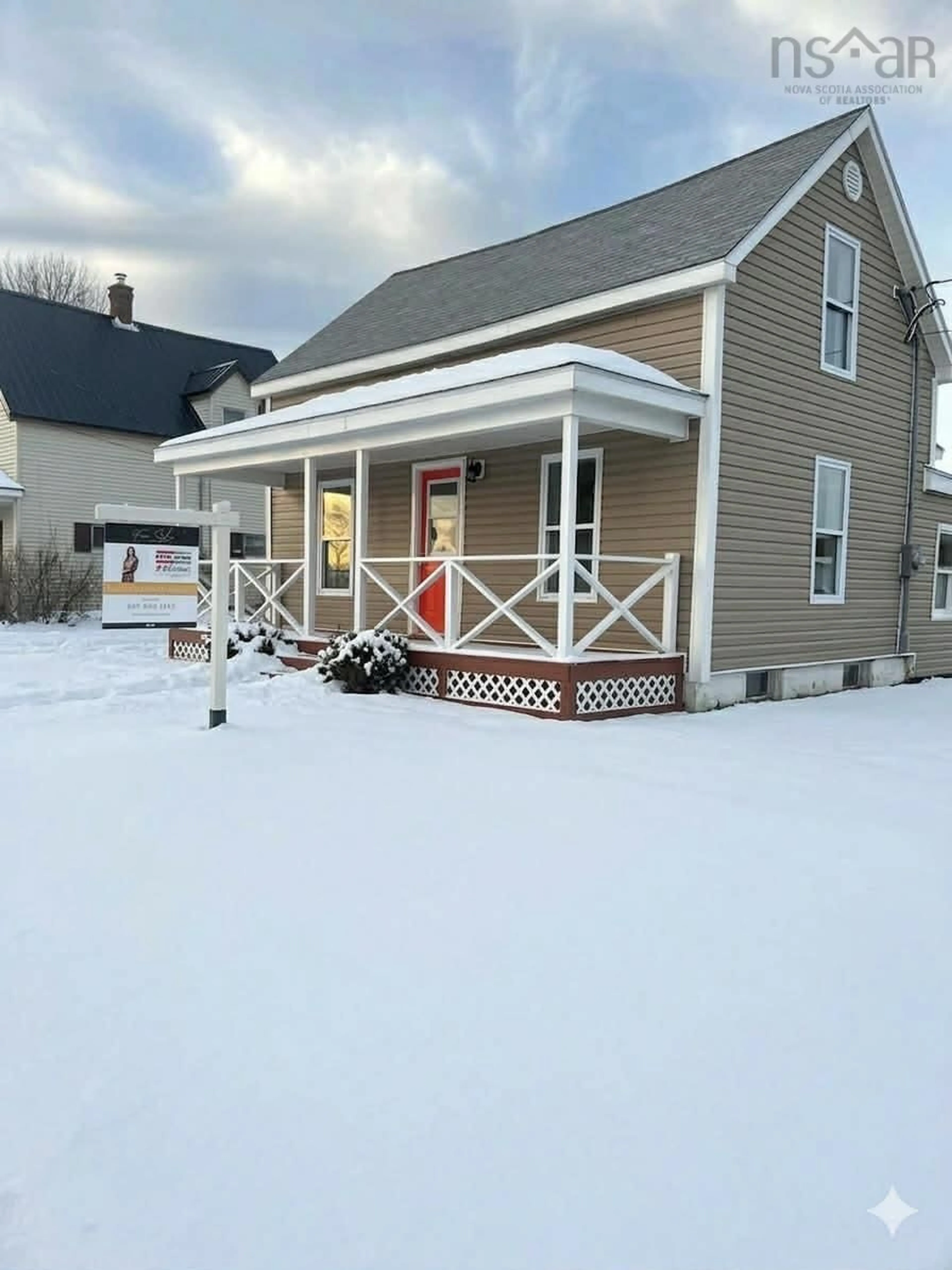 Home with vinyl exterior material, street for 2172 North St, Westville Nova Scotia B0K 2A0
