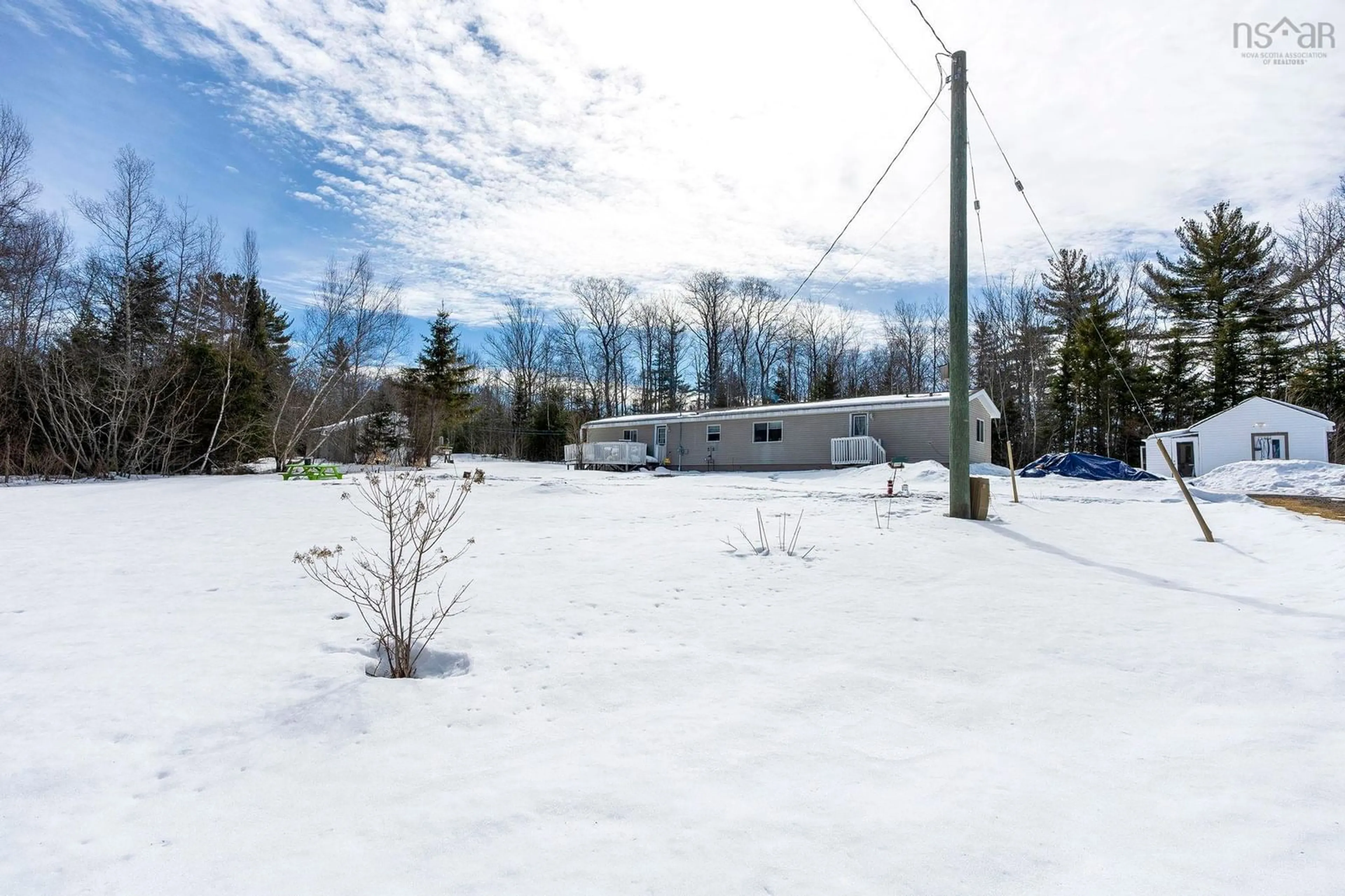 A pic from outside/outdoor area/front of a property/back of a property/a pic from drone, mountain view for 1880 Virginia Rd, West Springhill Nova Scotia B0S 1A0