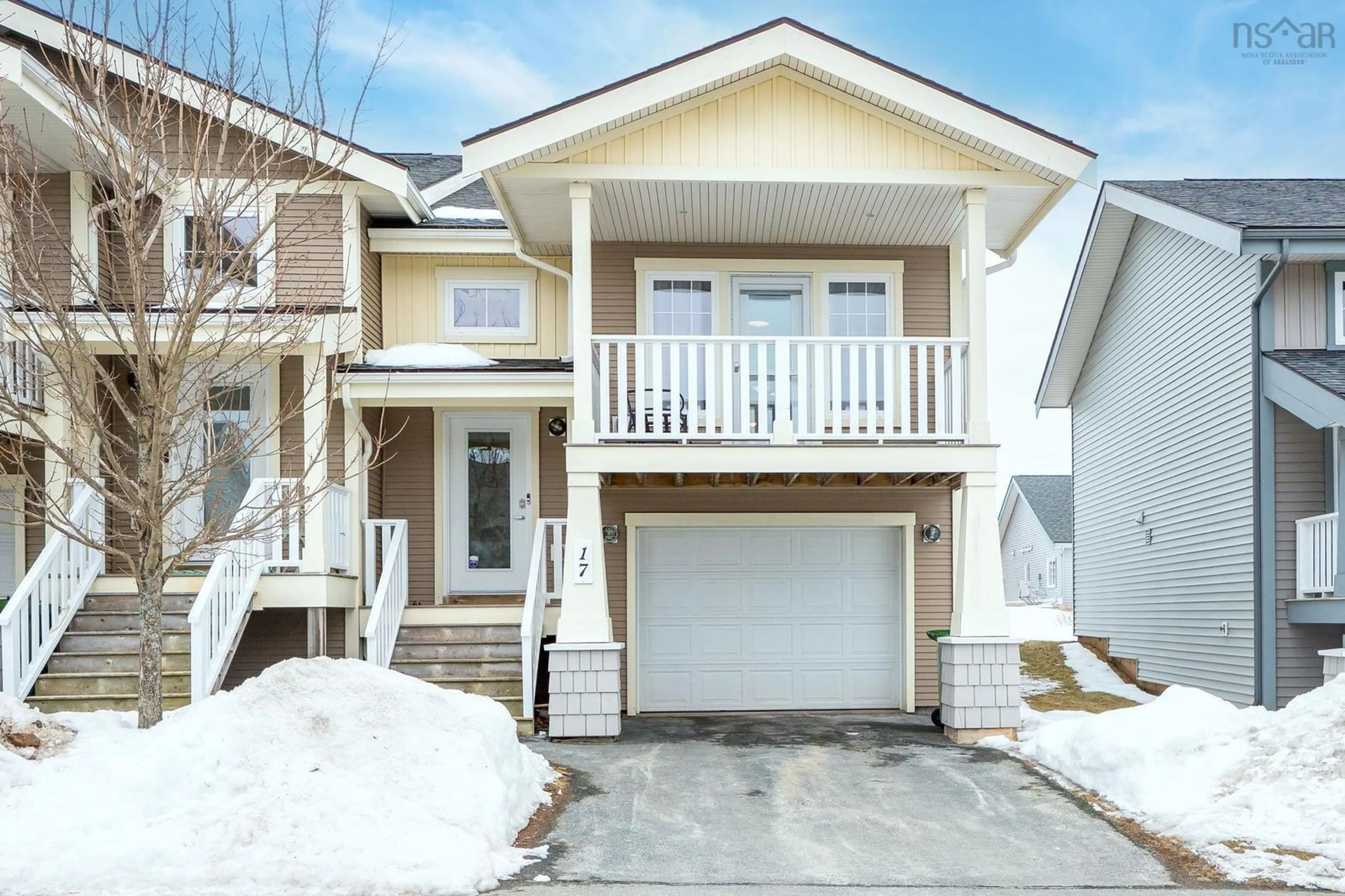 Home with vinyl exterior material, street for 17 Candytuft Close, Eastern Passage Nova Scotia B3G 0A4