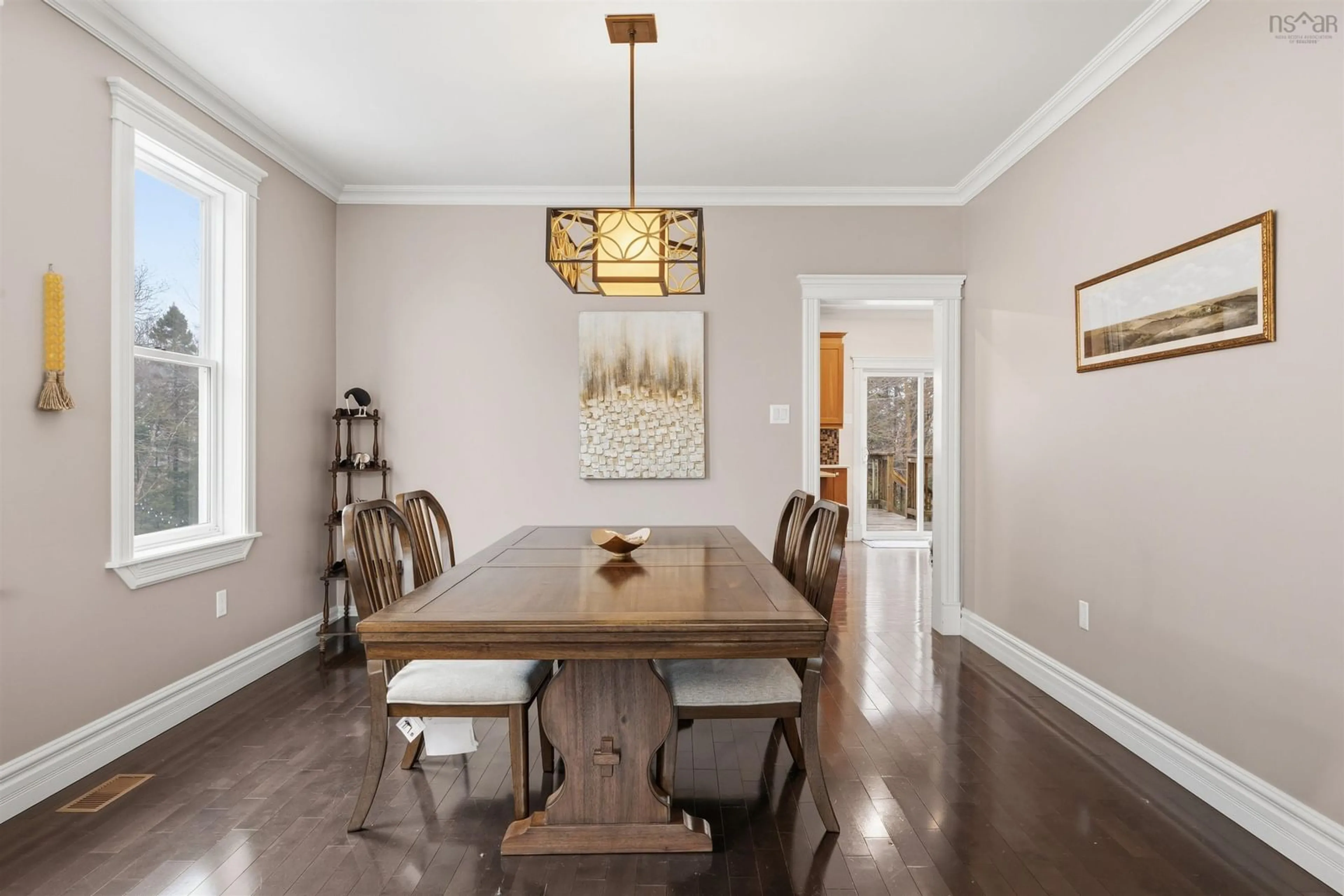 Dining room, wood/laminate floor for 50 Helmsman Crt, Halifax Nova Scotia B3M 0B1