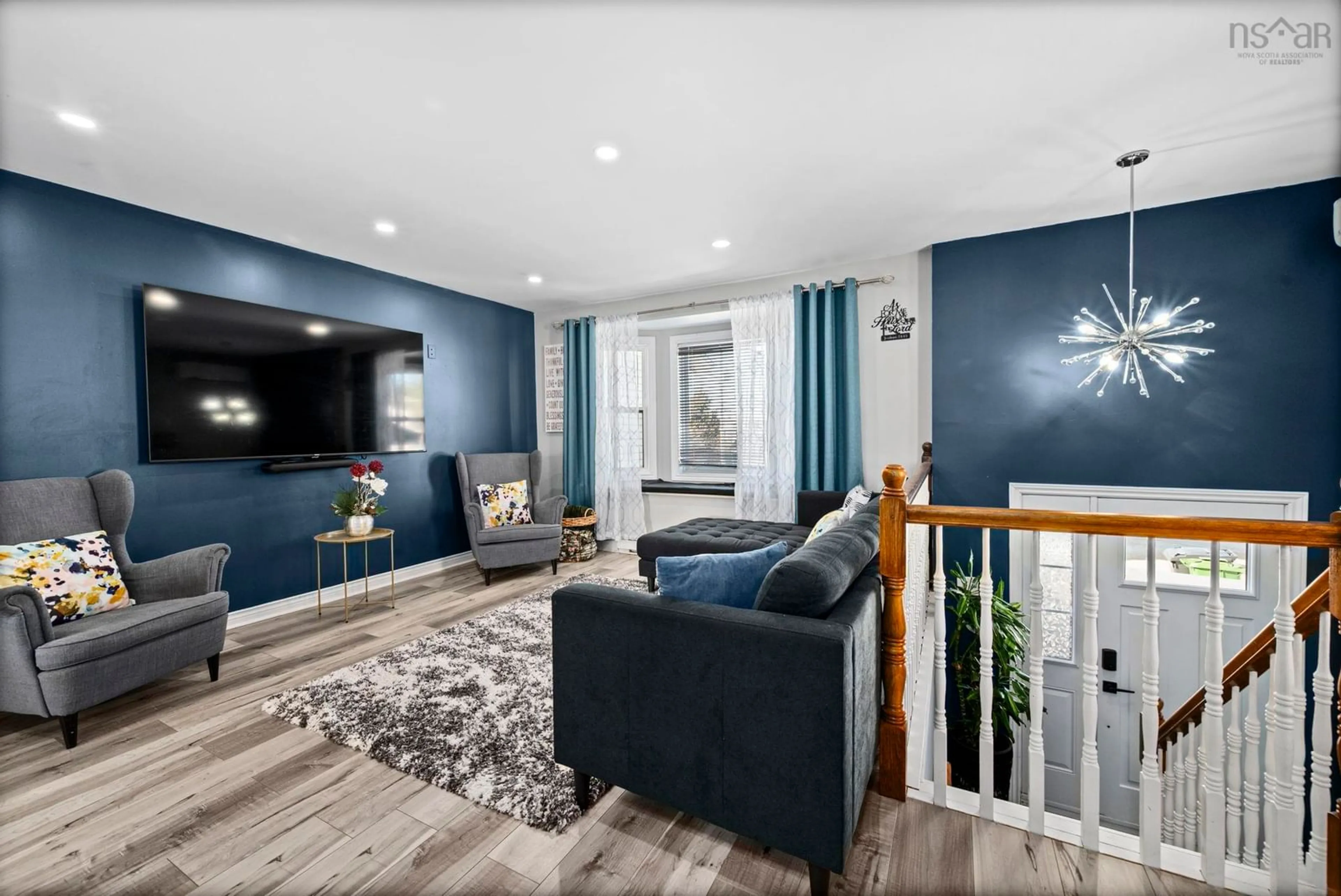 Living room with furniture, unknown for 7 Mathers Crt, Timberlea Nova Scotia B3T 1A4