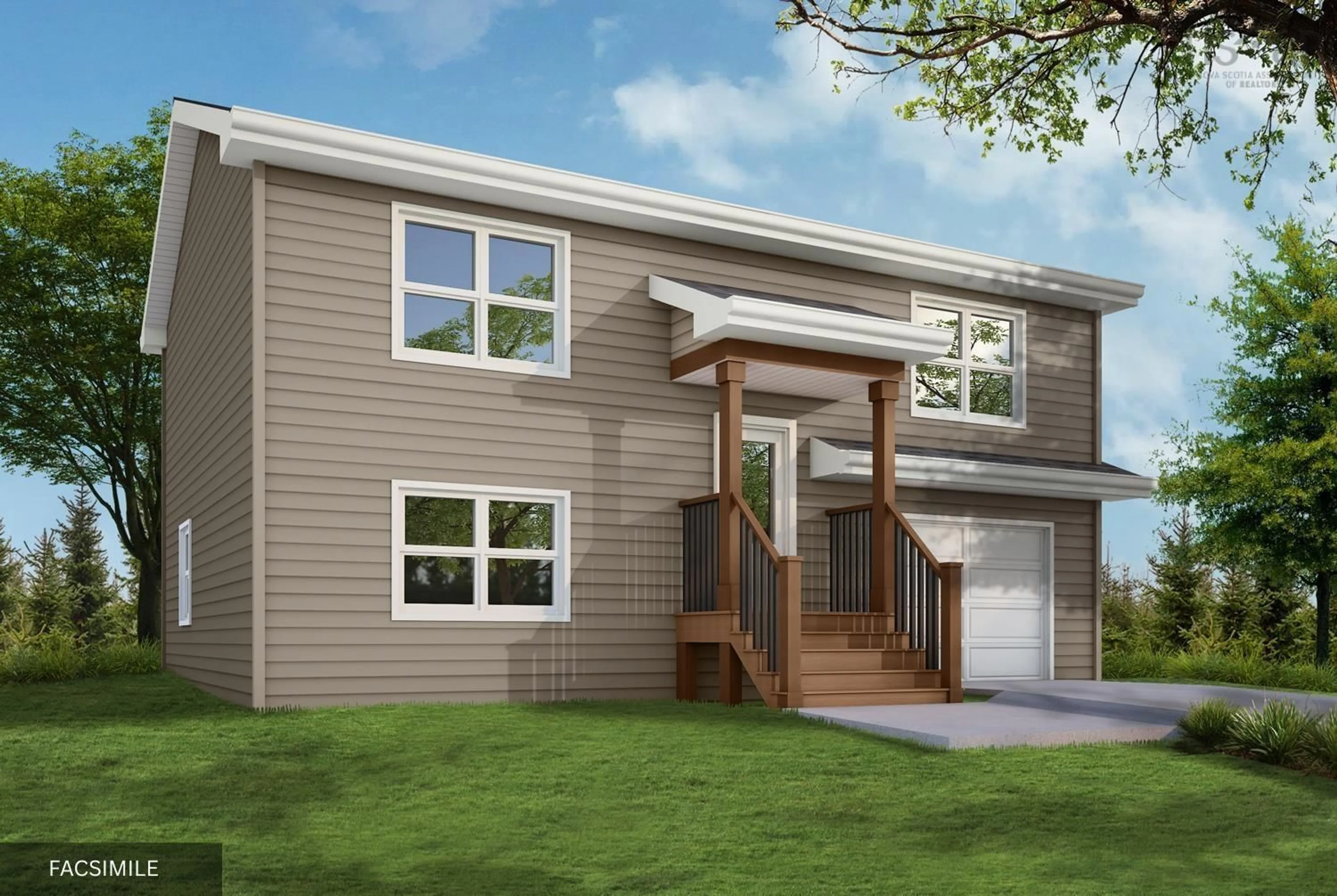 Home with vinyl exterior material, street for 109 Maverick Lane, Devon Nova Scotia B2T 1K8