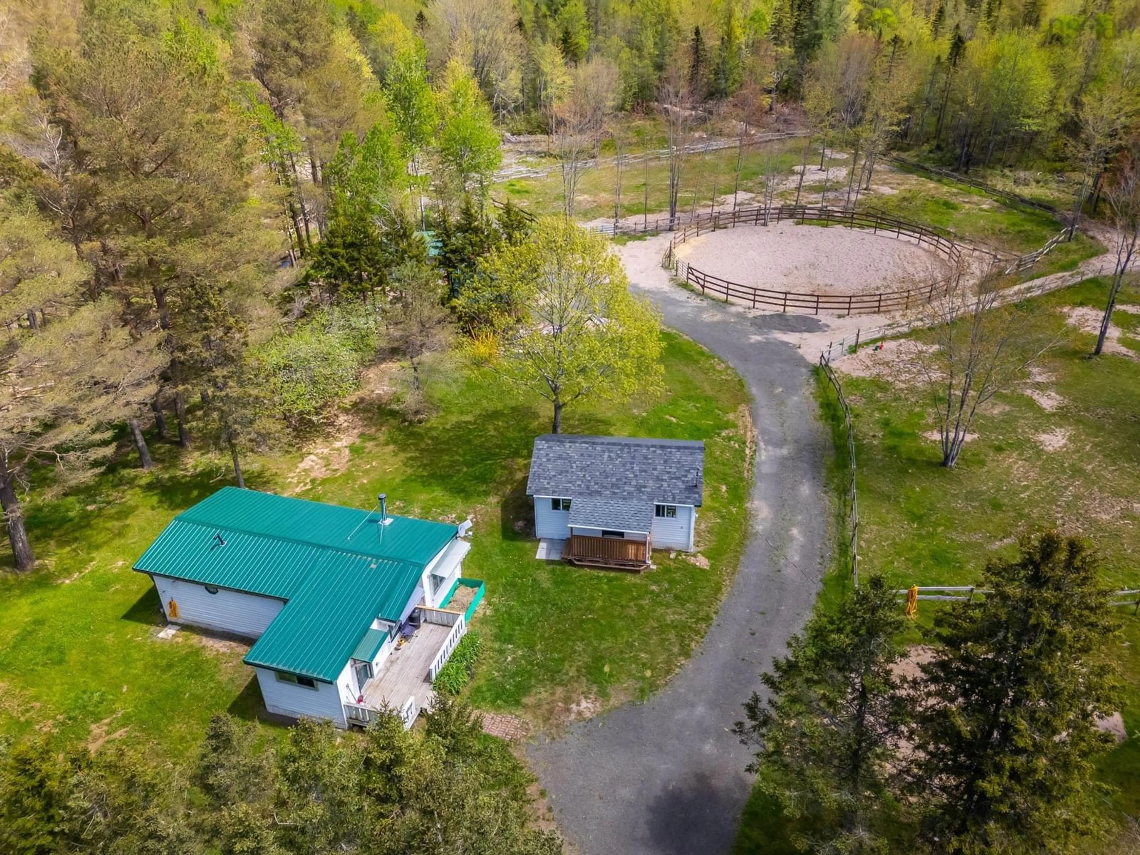 A pic from outside/outdoor area/front of a property/back of a property/a pic from drone, forest/trees view for 278 Fitch Rd, Clarence East Nova Scotia B0S 1M0