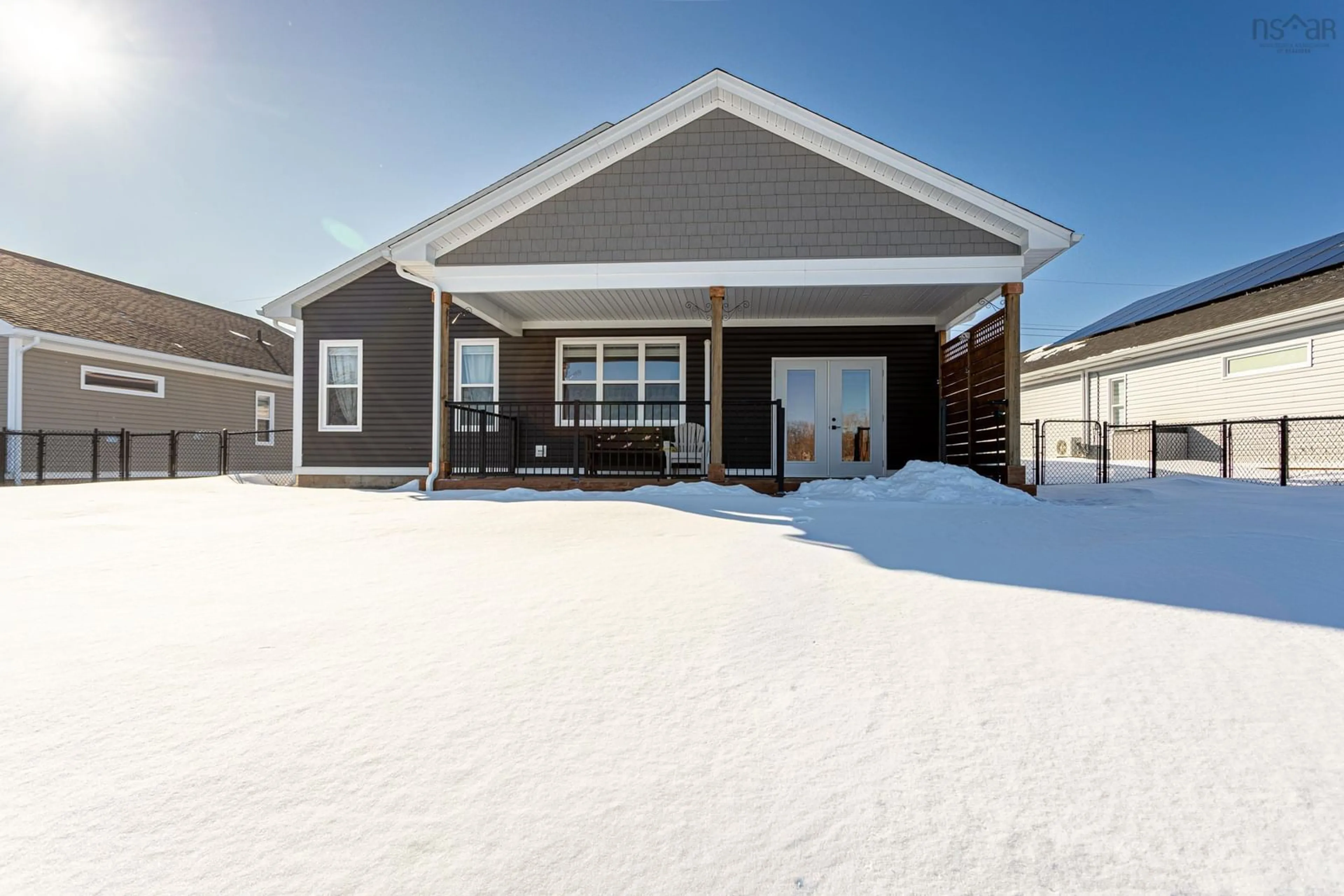 Home with vinyl exterior material, street for 28 Thistle St, Falmouth Nova Scotia B0P 1L0